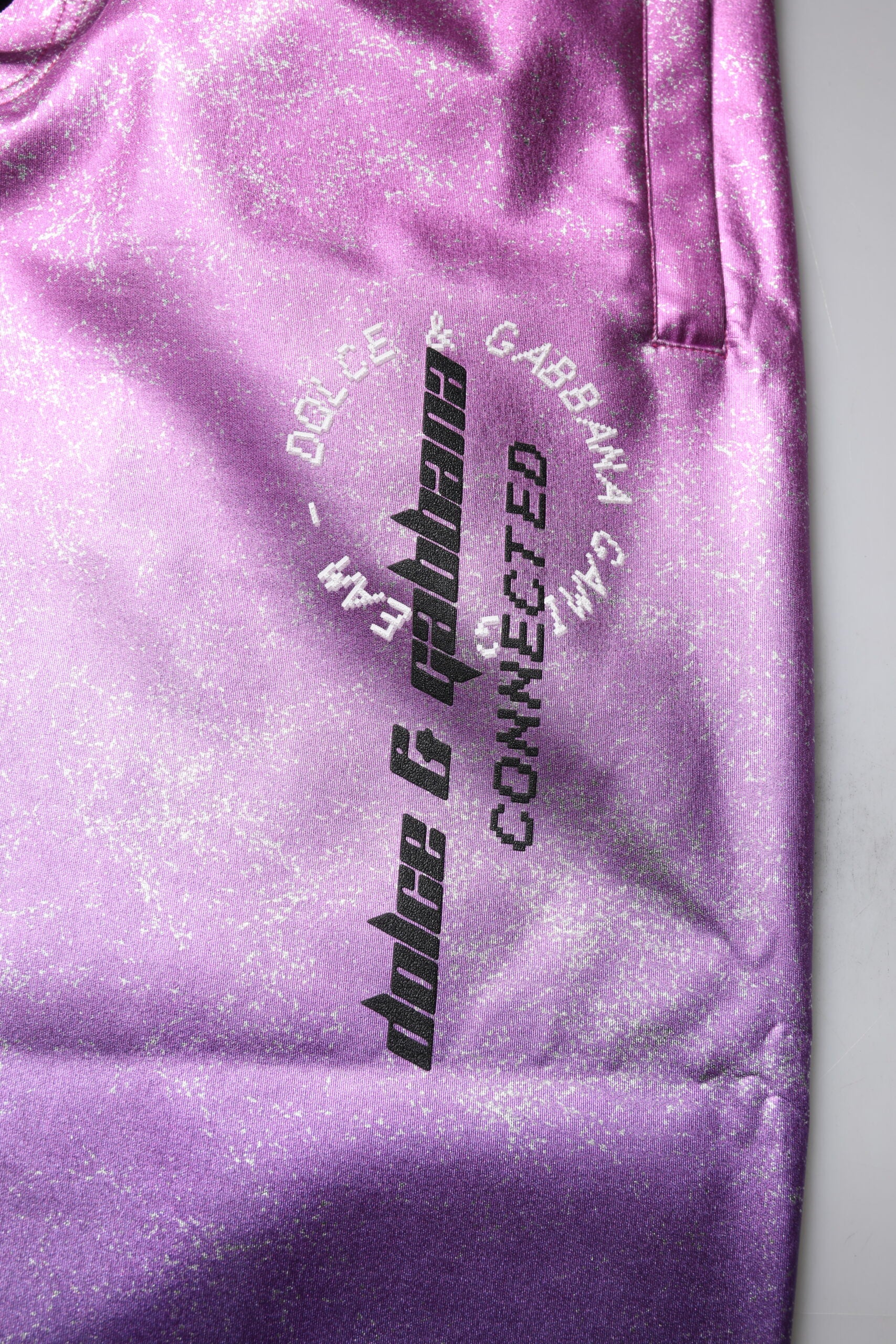 Dolce & Gabbana pink and purple two-tone jogger sweatpants trousers-6
