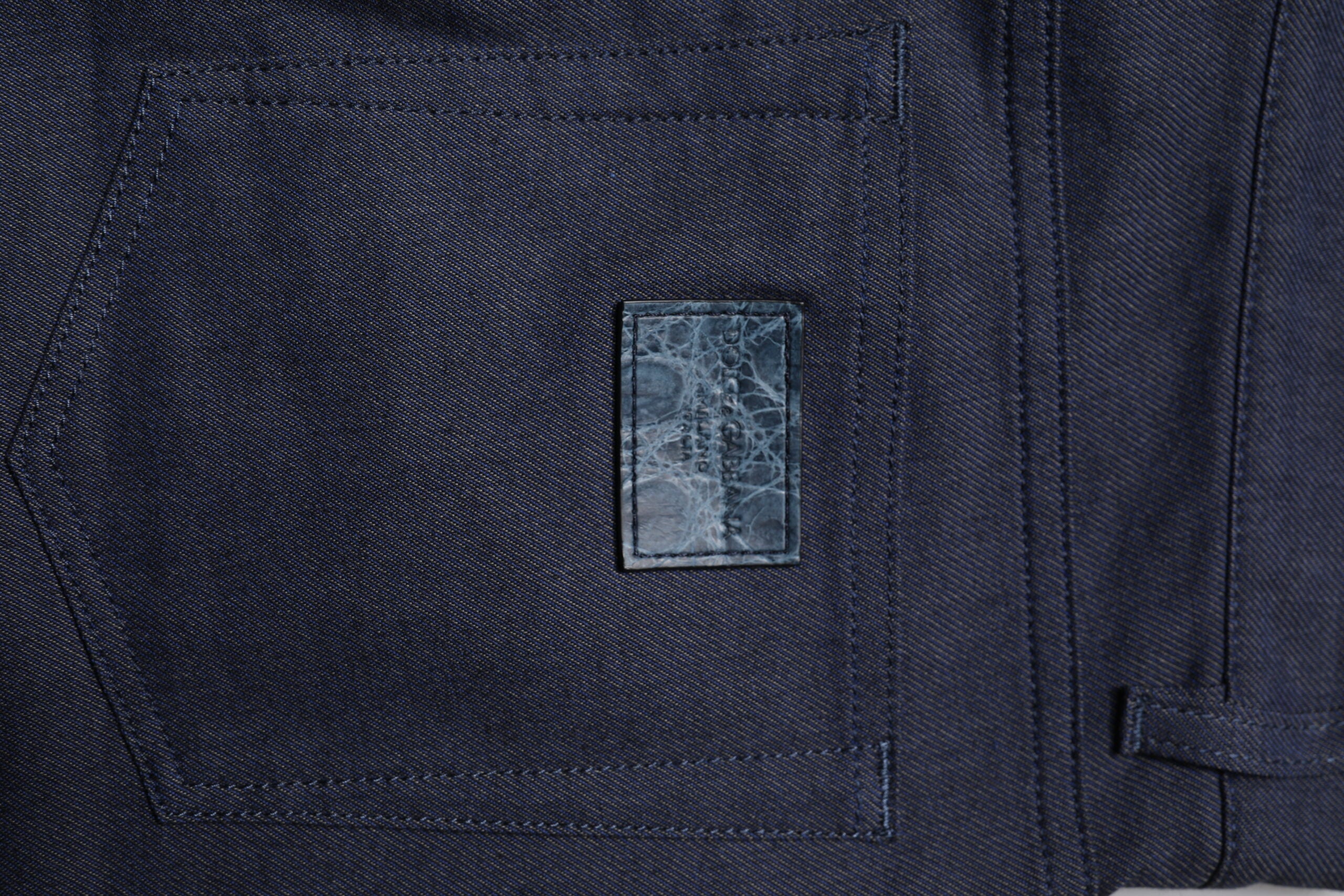 Dolce & Gabbana Dark Blue Cotton Stretch Skinny Denim Jeans-6