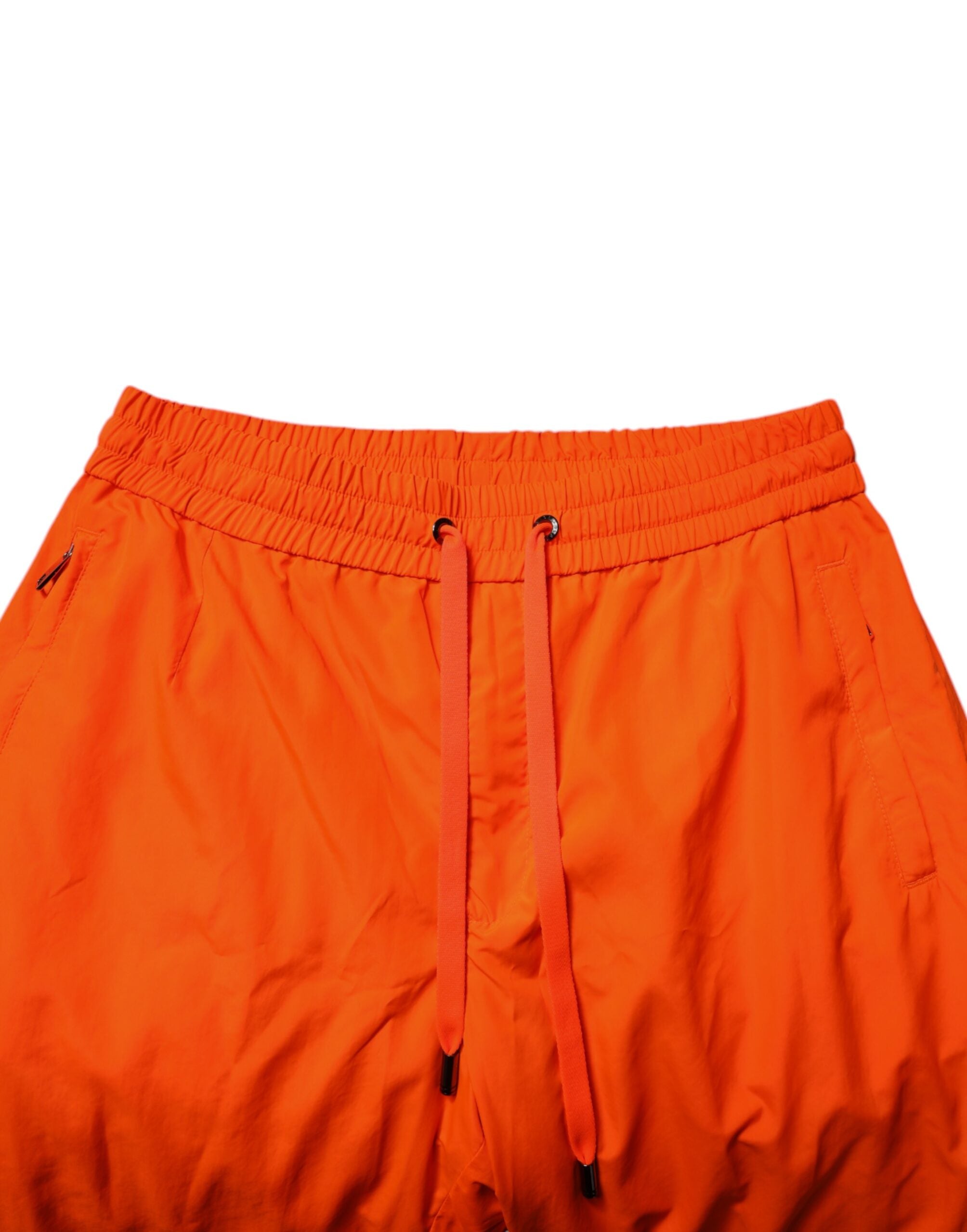 Dolce & Gabbana Orange Polyester Men's Jogger Sweatpants Trousers-5