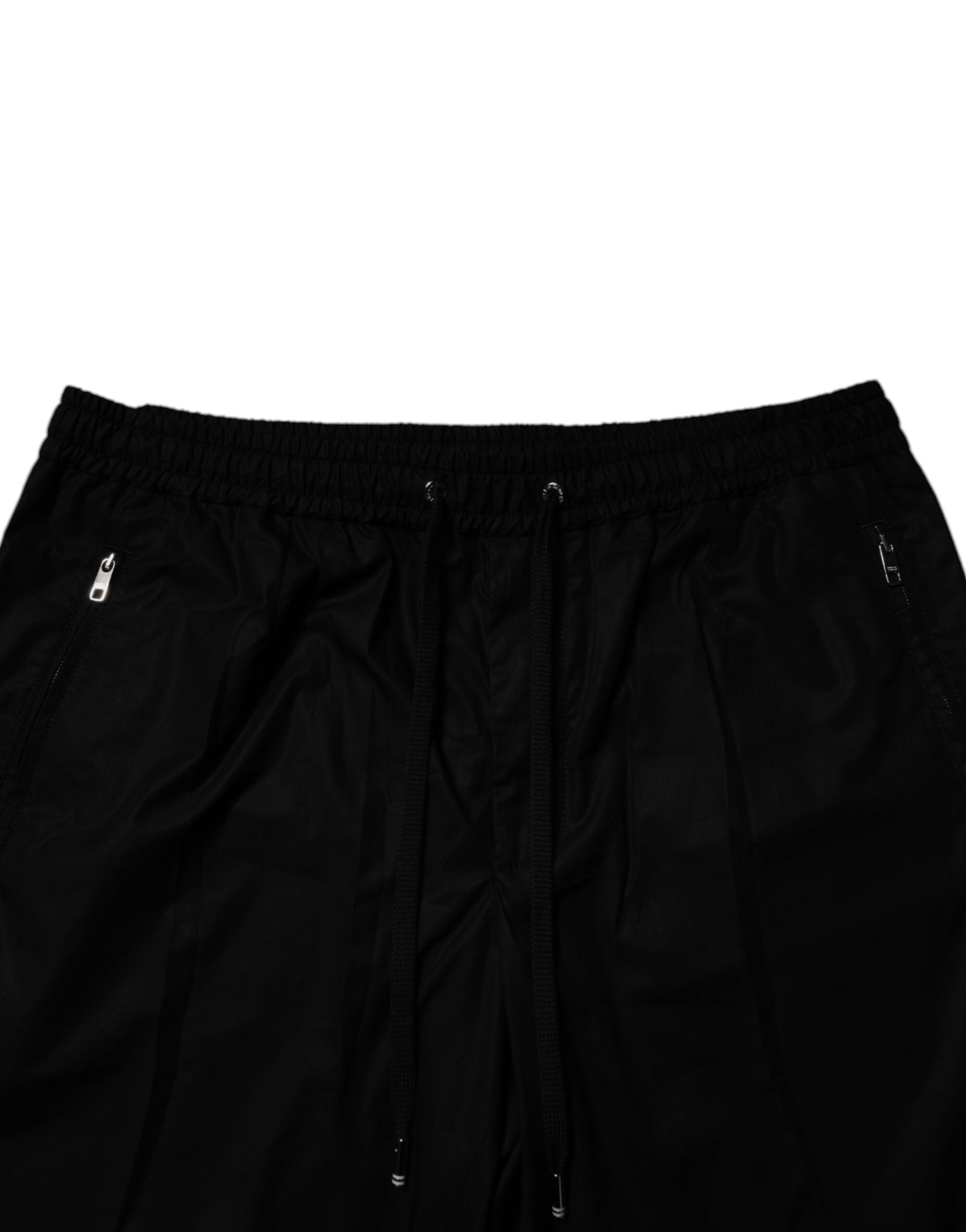 Dolce & Gabbana Schwarz Baumwolle Männer Jogger Sweatpants Hosen-5
