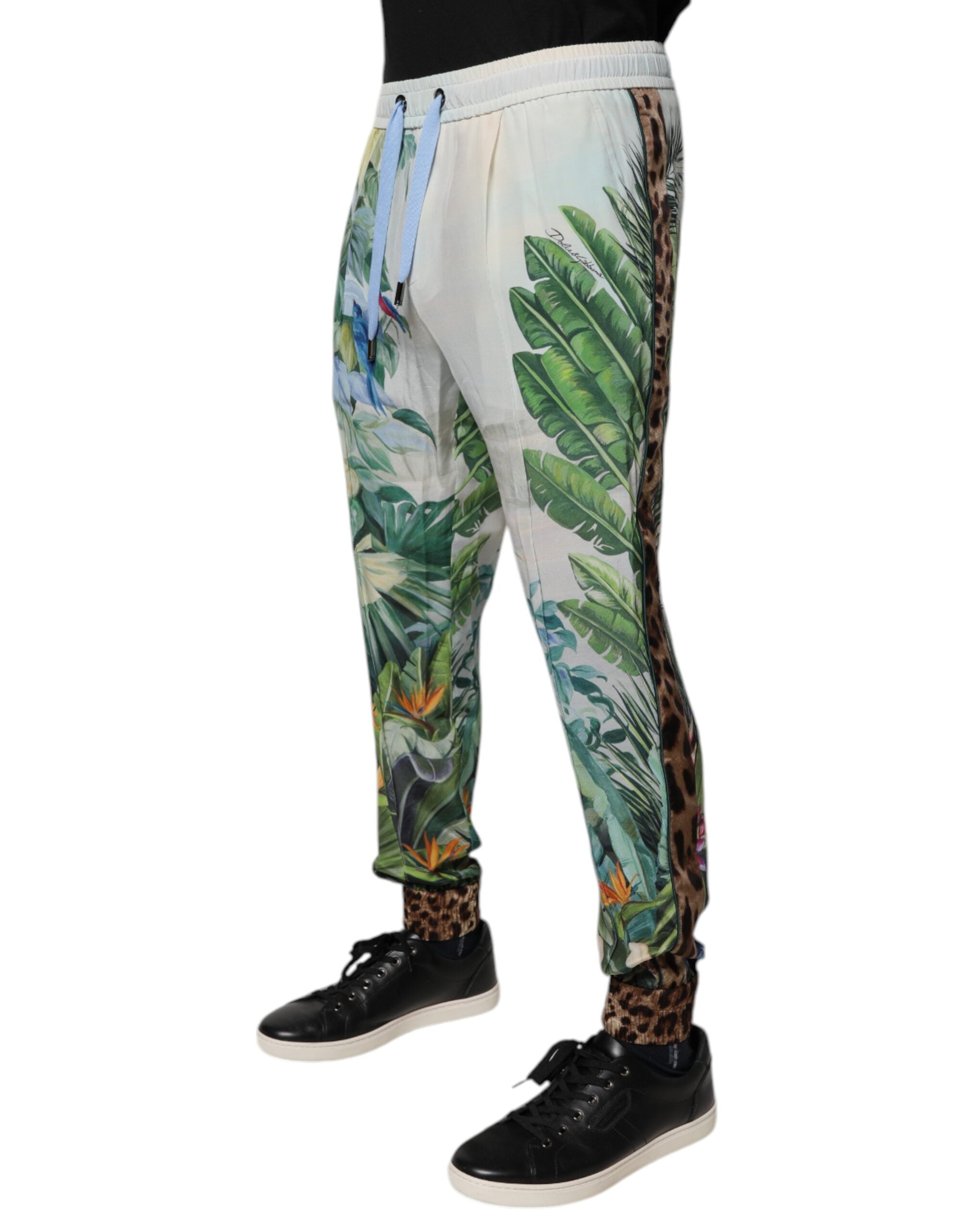 Dolce & Gabbana Multicolor Tropical Jogger Sweatpants Pants-3
