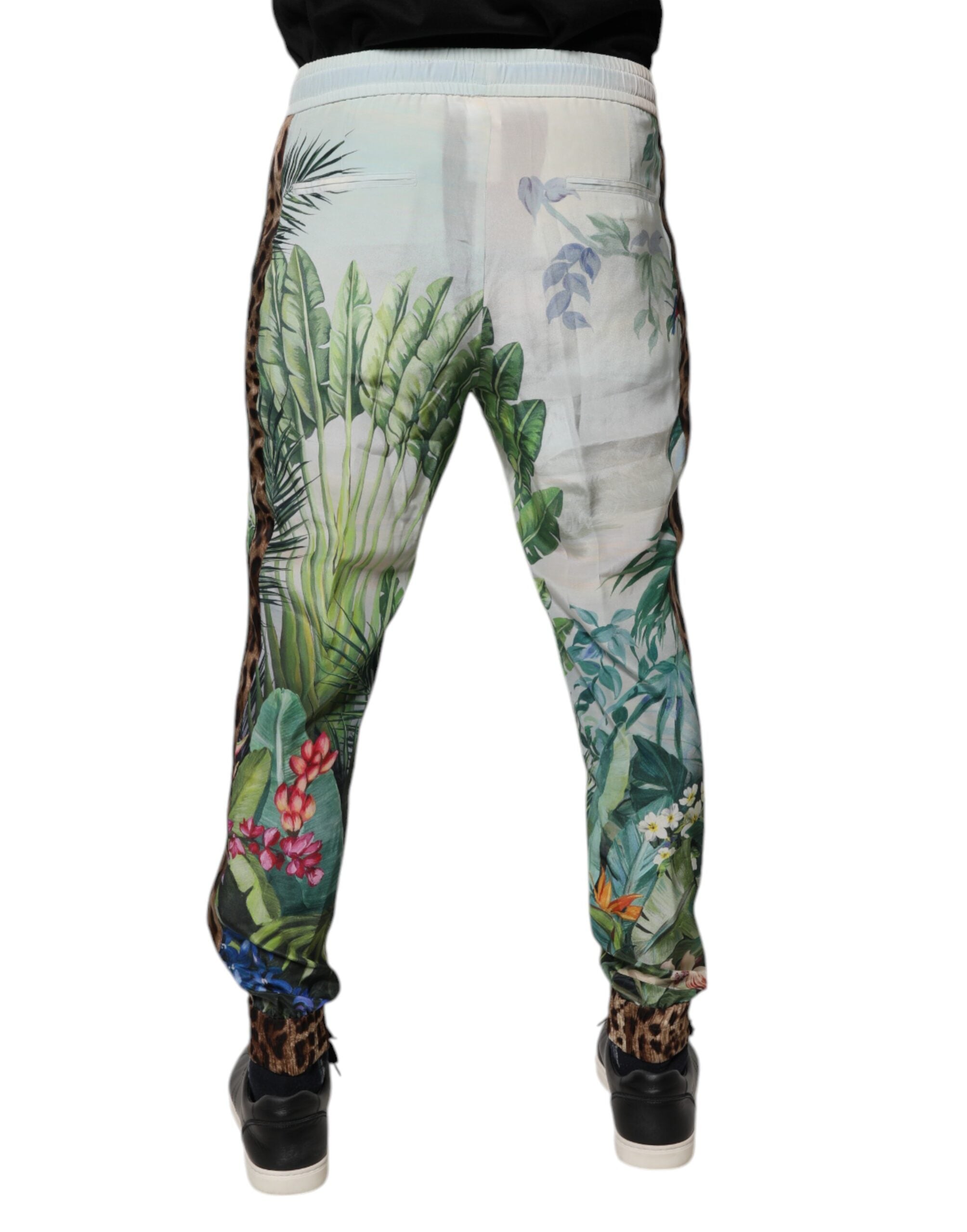 Dolce & Gabbana Multicolor Tropical Jogger Sweatpants Pants-4