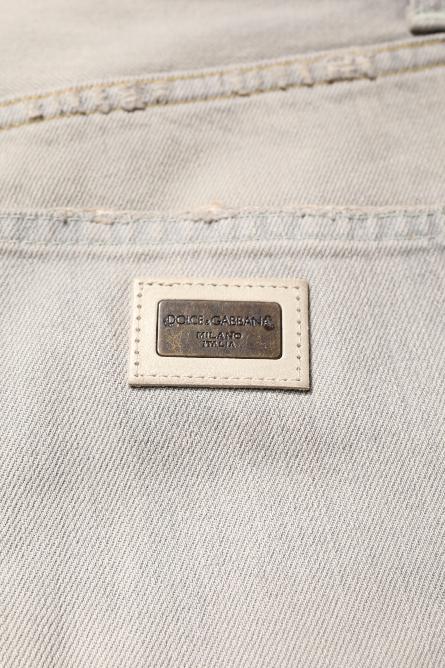 Dolce & Gabbana Light Grey Skinny Denim Jeans made of Cotton-6