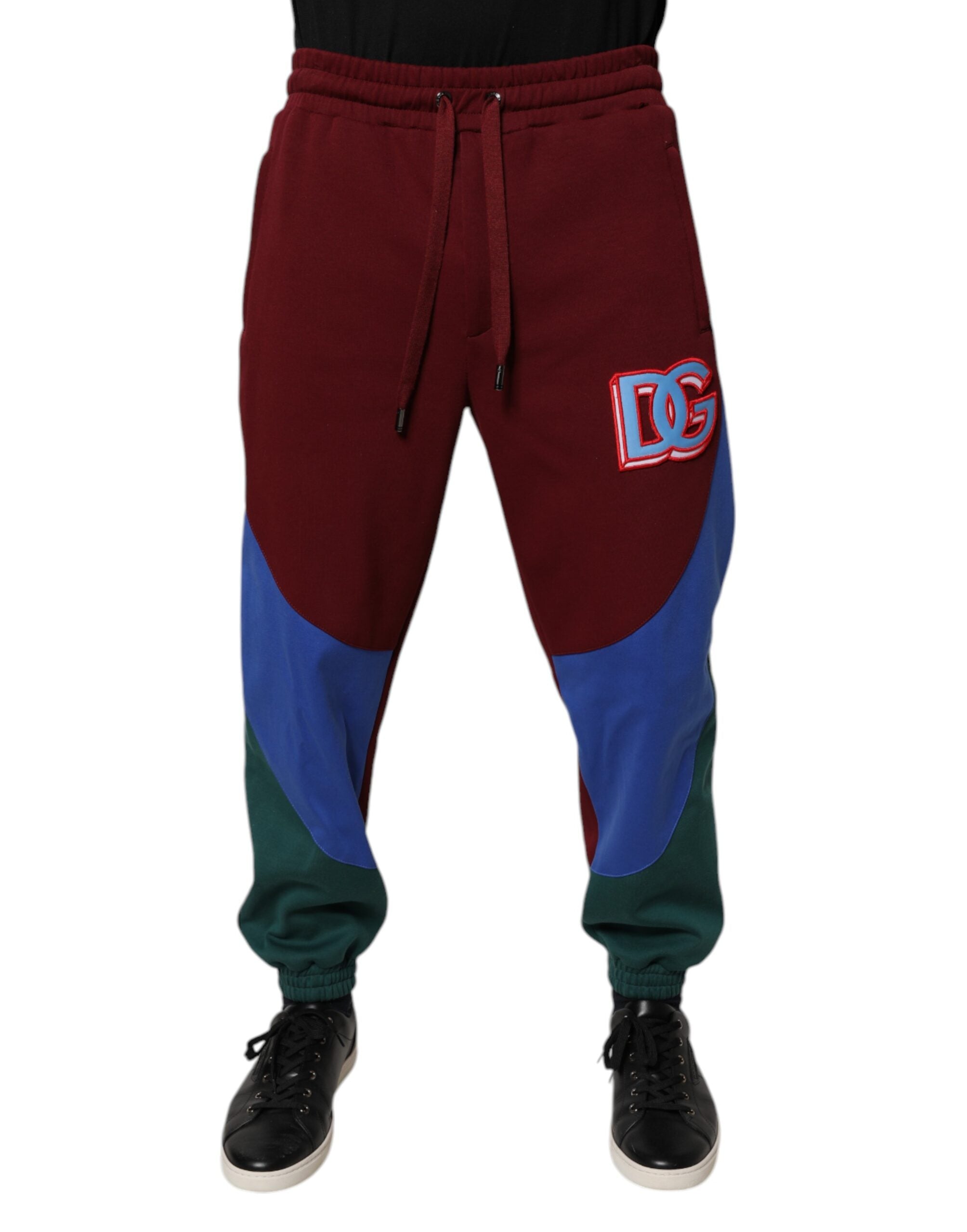 Dolce & Gabbana Multicolor Cotton Men's Jogger Sweatpants Trousers-2