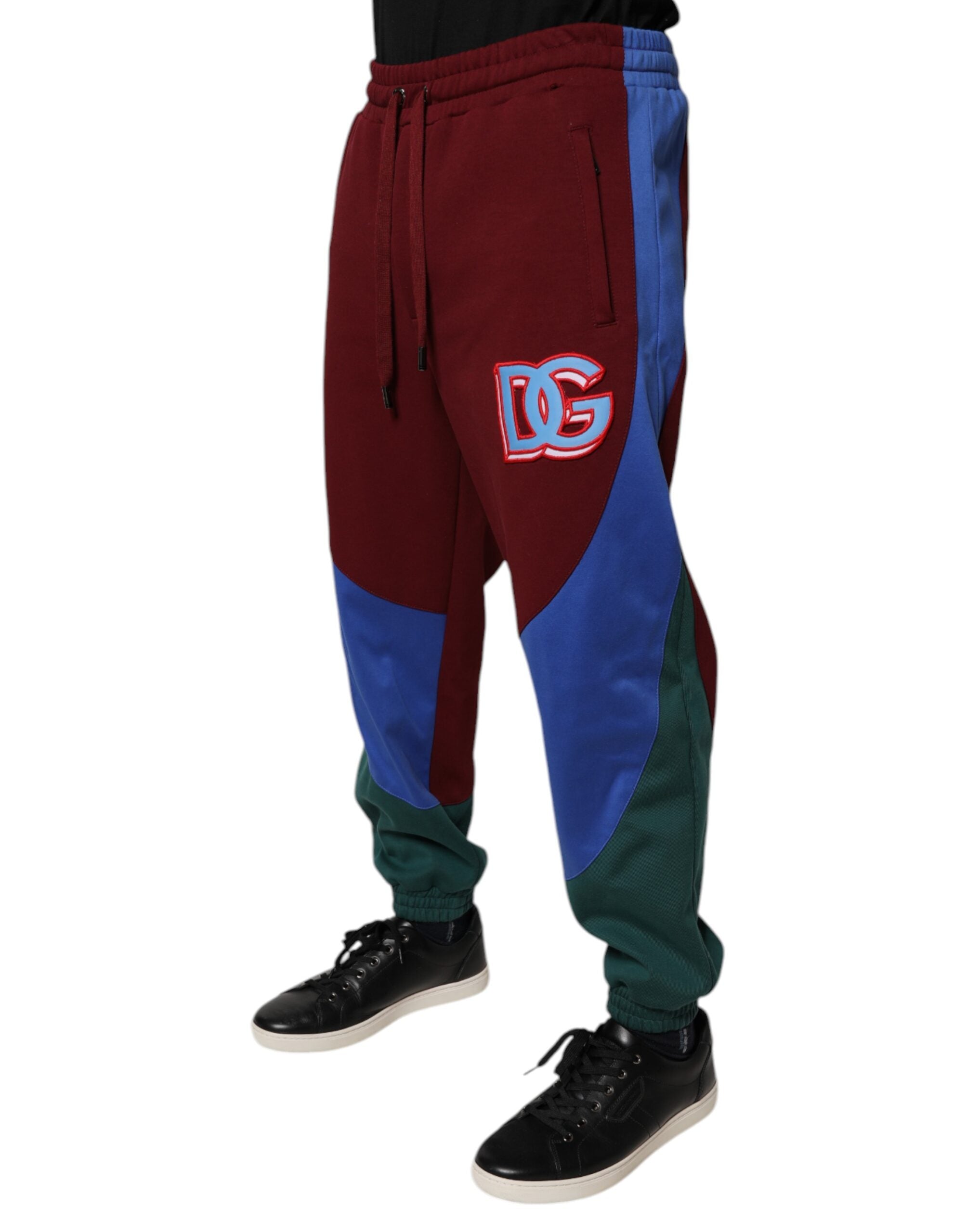 Dolce & Gabbana Multicolor Cotton Men's Jogger Sweatpants Trousers-3