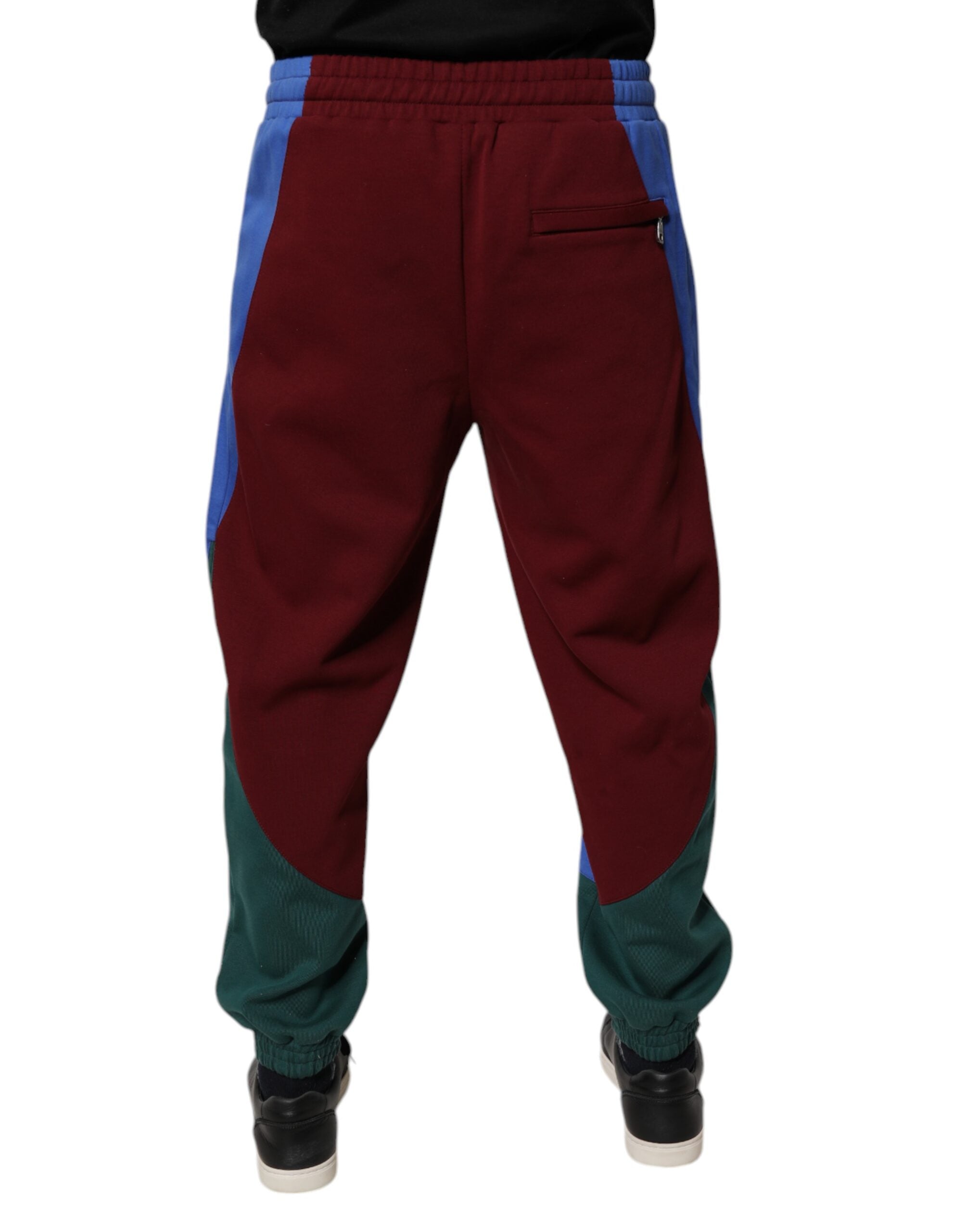 Dolce & Gabbana Multicolor Cotton Men's Jogger Sweatpants Trousers-4