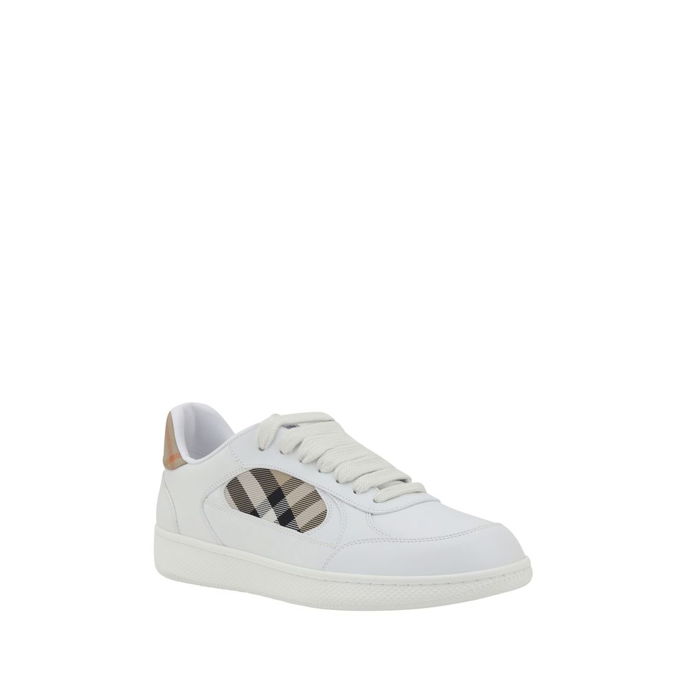 Burberry Weiße Low-Top-Sneaker aus Kalbsleder Bos Taurus-2