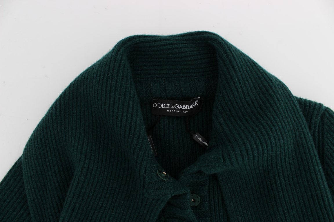Dolce & Gabbana Green Knit Cardigan in Cashmere-6