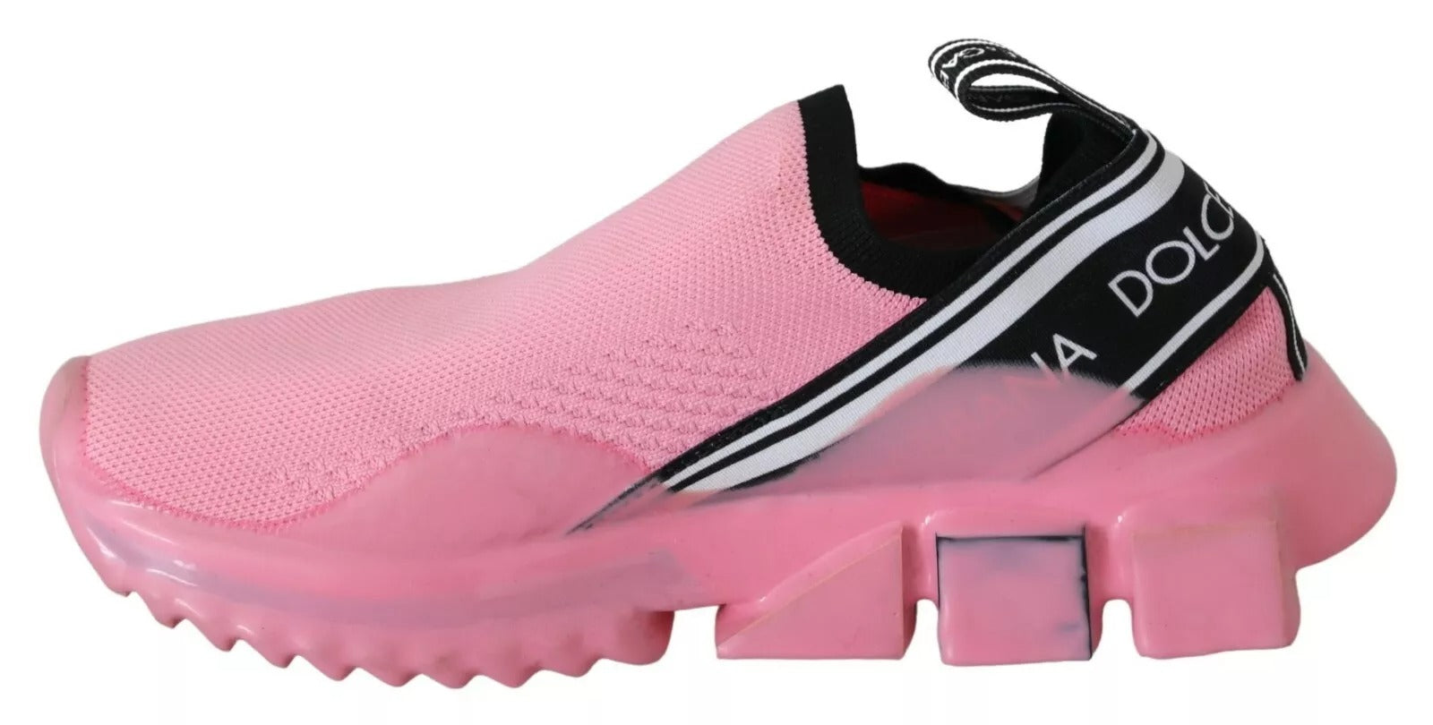 Dolce & Gabbana Pink Low Top Sorrento Sneakers Slip On Casual Shoes-2