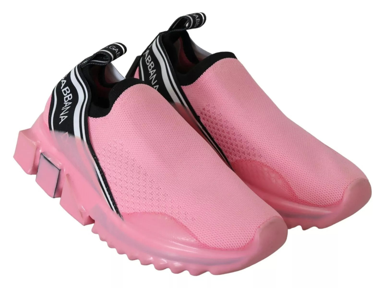 Dolce & Gabbana Pink Low Top Sorrento Sneakers Slip On Casual Shoes-5