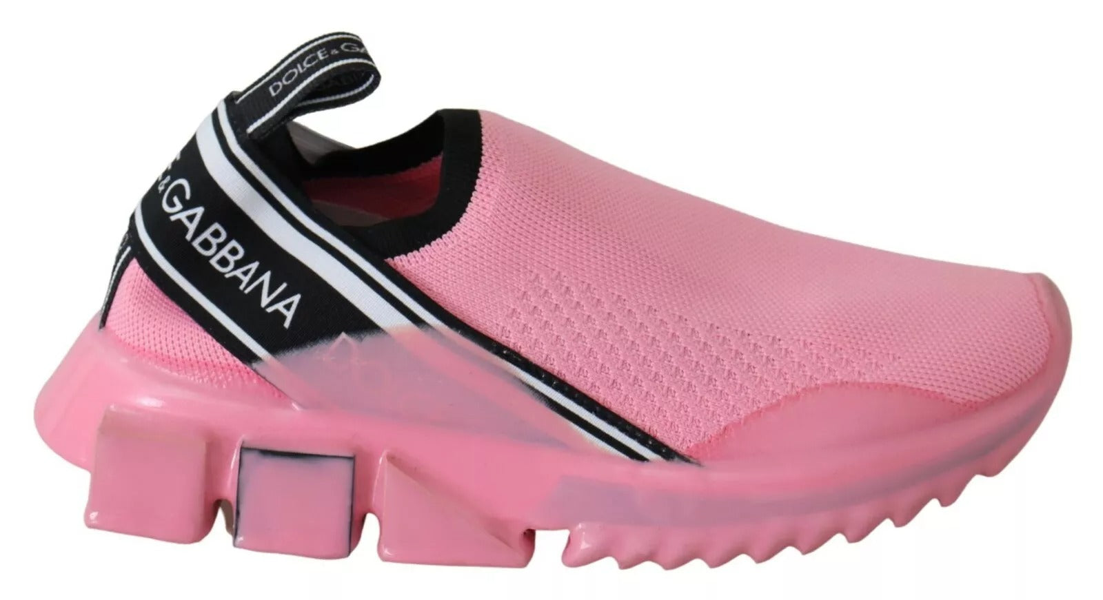 Dolce & Gabbana Pink Low Top Sorrento Sneakers Slip On Casual Shoes-1