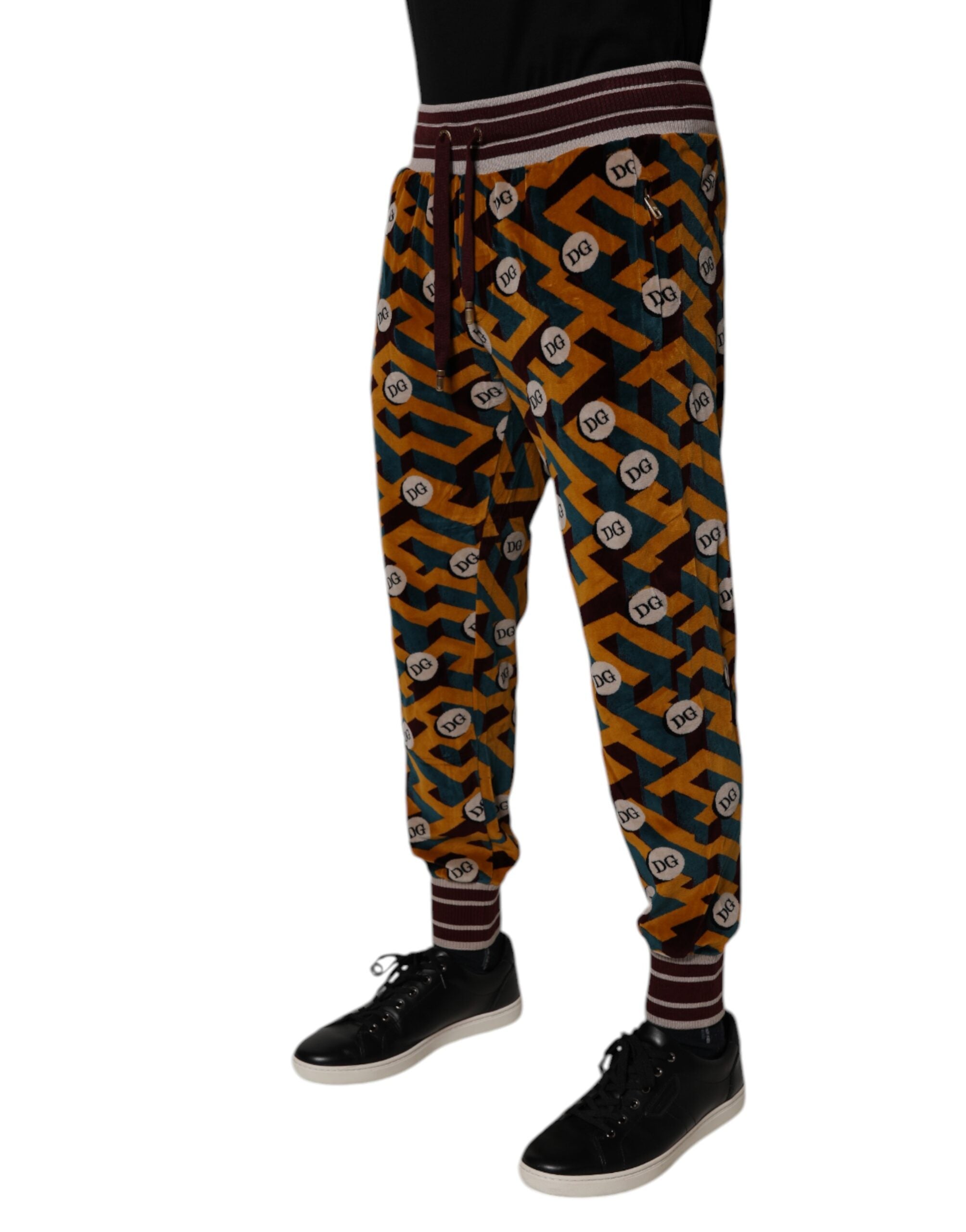 Dolce & Gabbana Mehrfarbige Logo-Monogramm-Jogger-Sweatpants-3