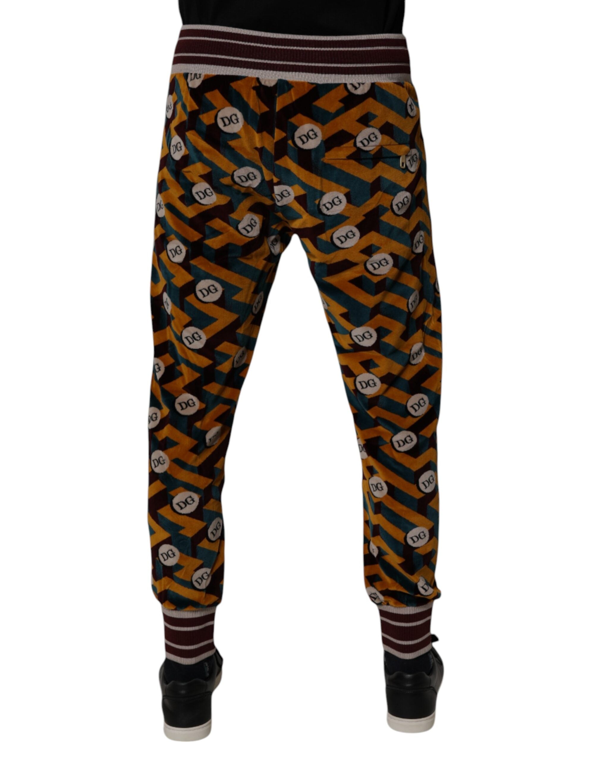 Dolce & Gabbana Mehrfarbige Logo-Monogramm-Jogger-Sweatpants-4