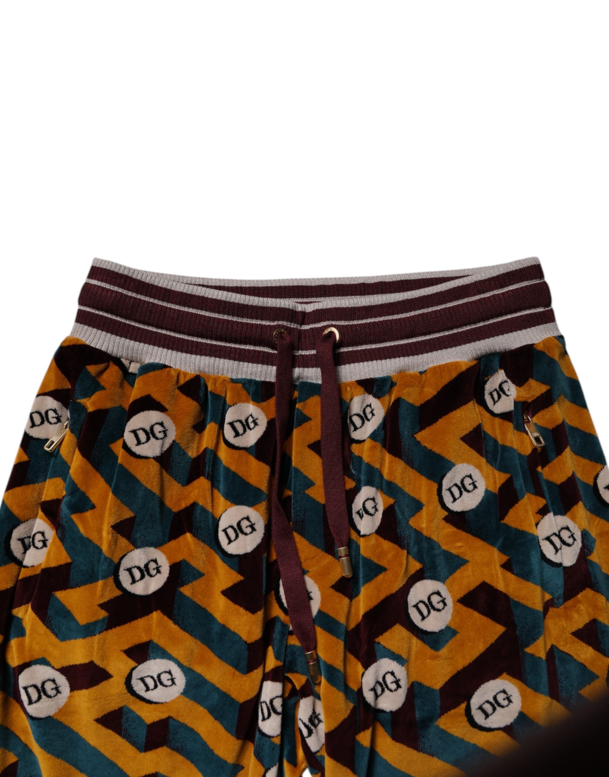Dolce & Gabbana Mehrfarbige Logo-Monogramm-Jogger-Sweatpants-5