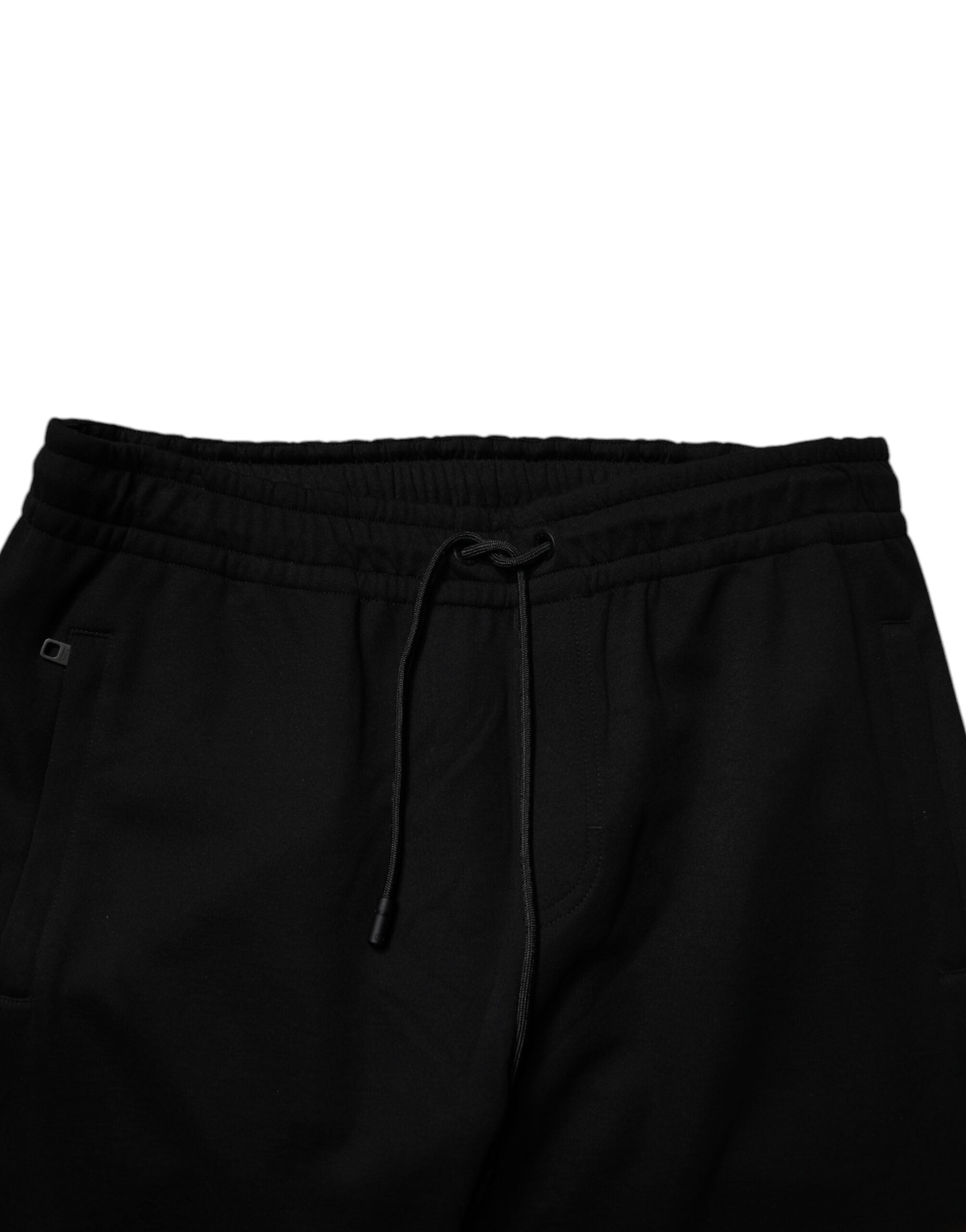 Dolce & Gabbana Black Cotton Blend Jogger Sweatpants-5