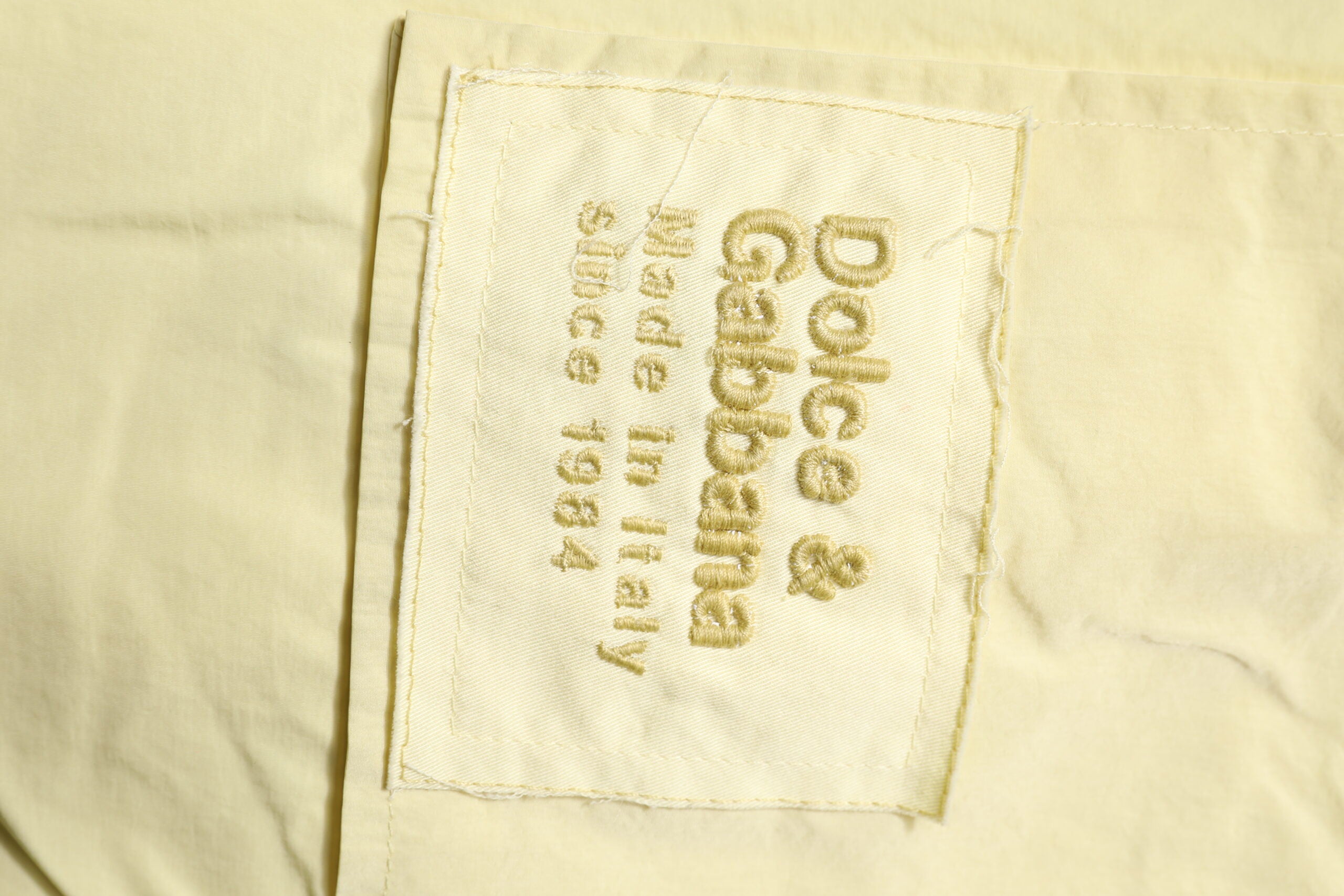 Dolce & Gabbana Yellow Nylon Cargo Chain Men's Jogger Pants-6