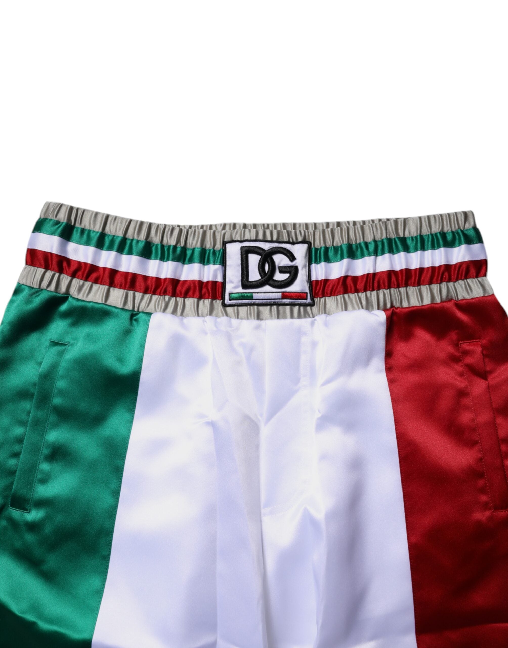 Dolce & Gabbana Multicolor Italia Polyester Bermudashorts-5