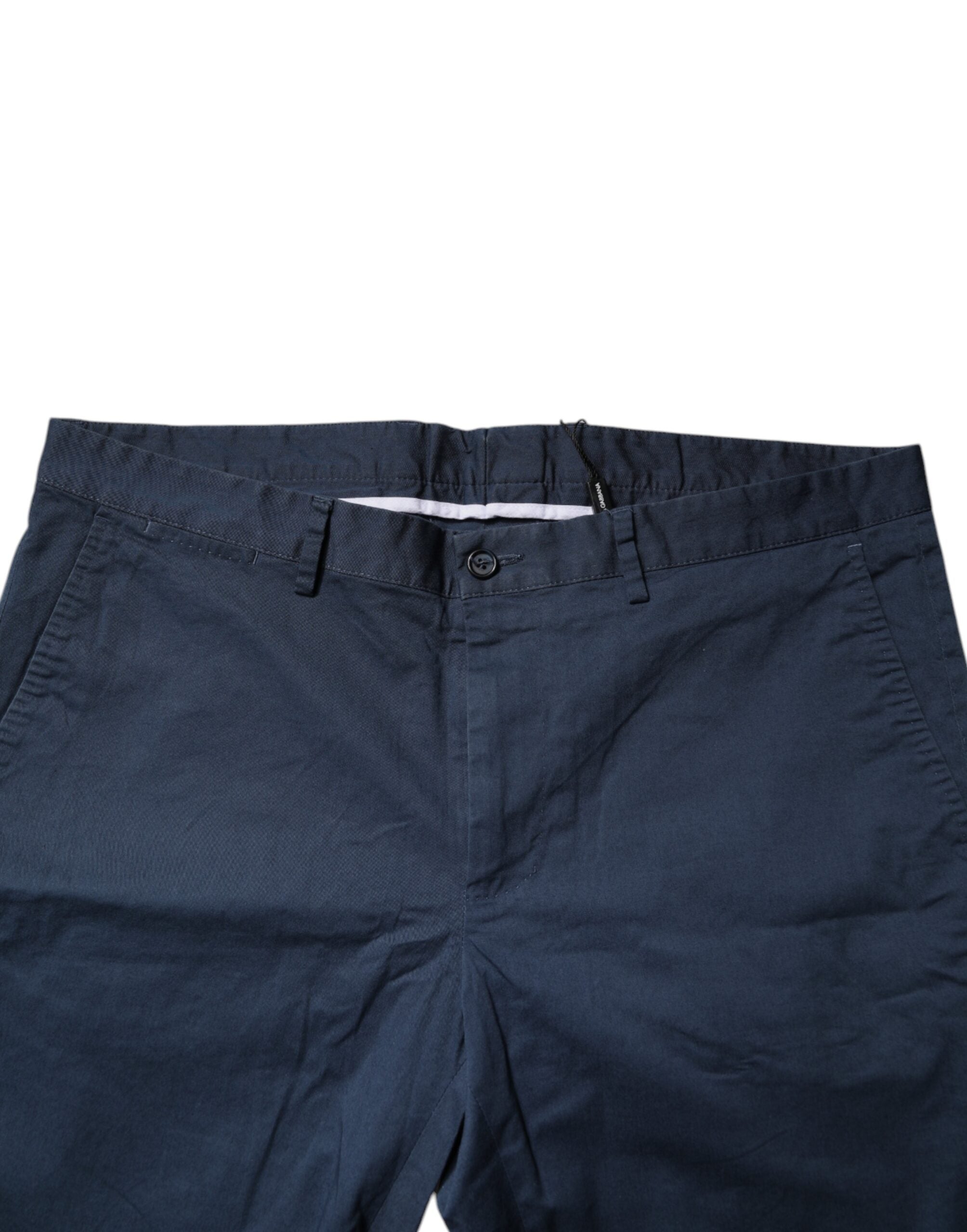 Dolce & Gabbana Blaue Bermuda-Shorts aus Baumwolle mit mittlerer Taille für Männer-5