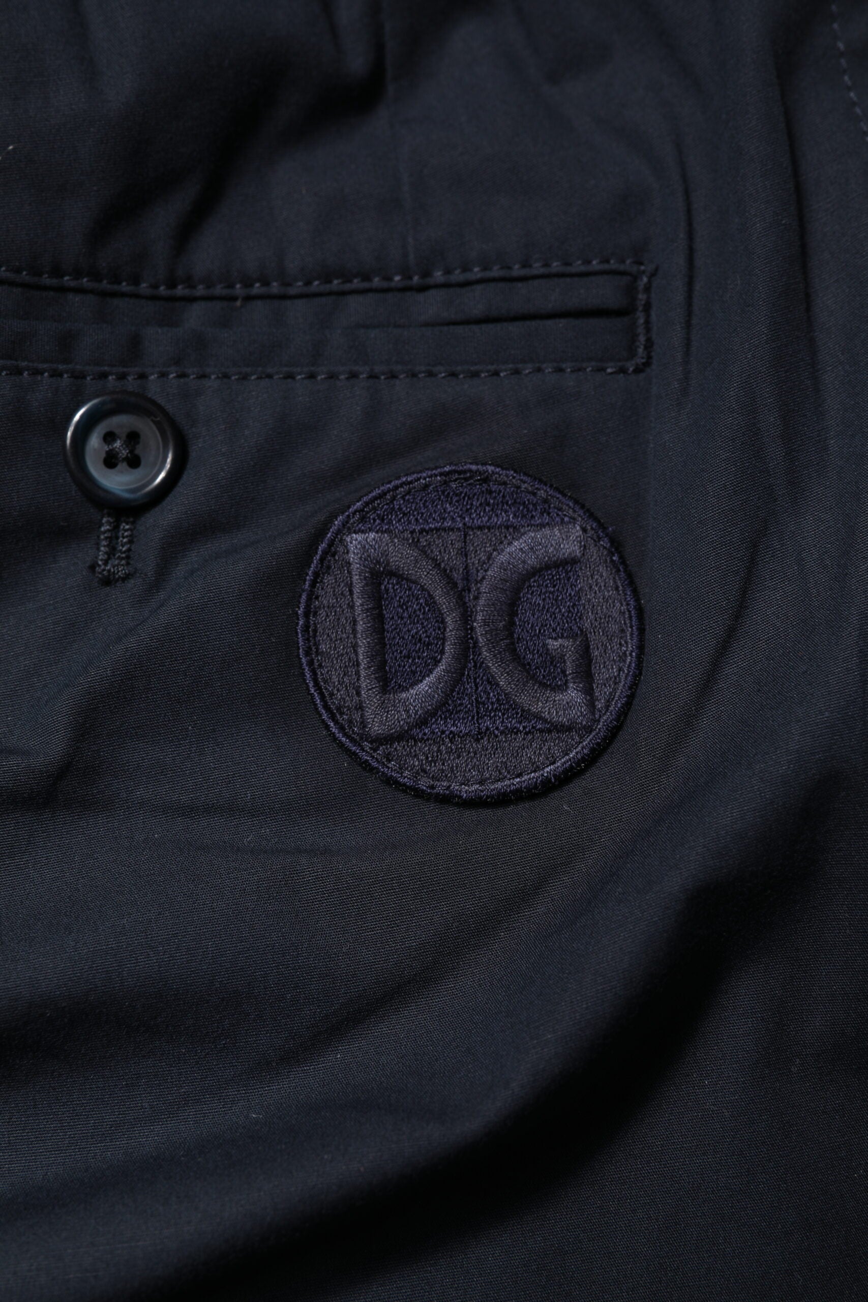 Bermudas/pantalones cortos deportivos de algodón azul oscuro de Dolce & Gabbana-6