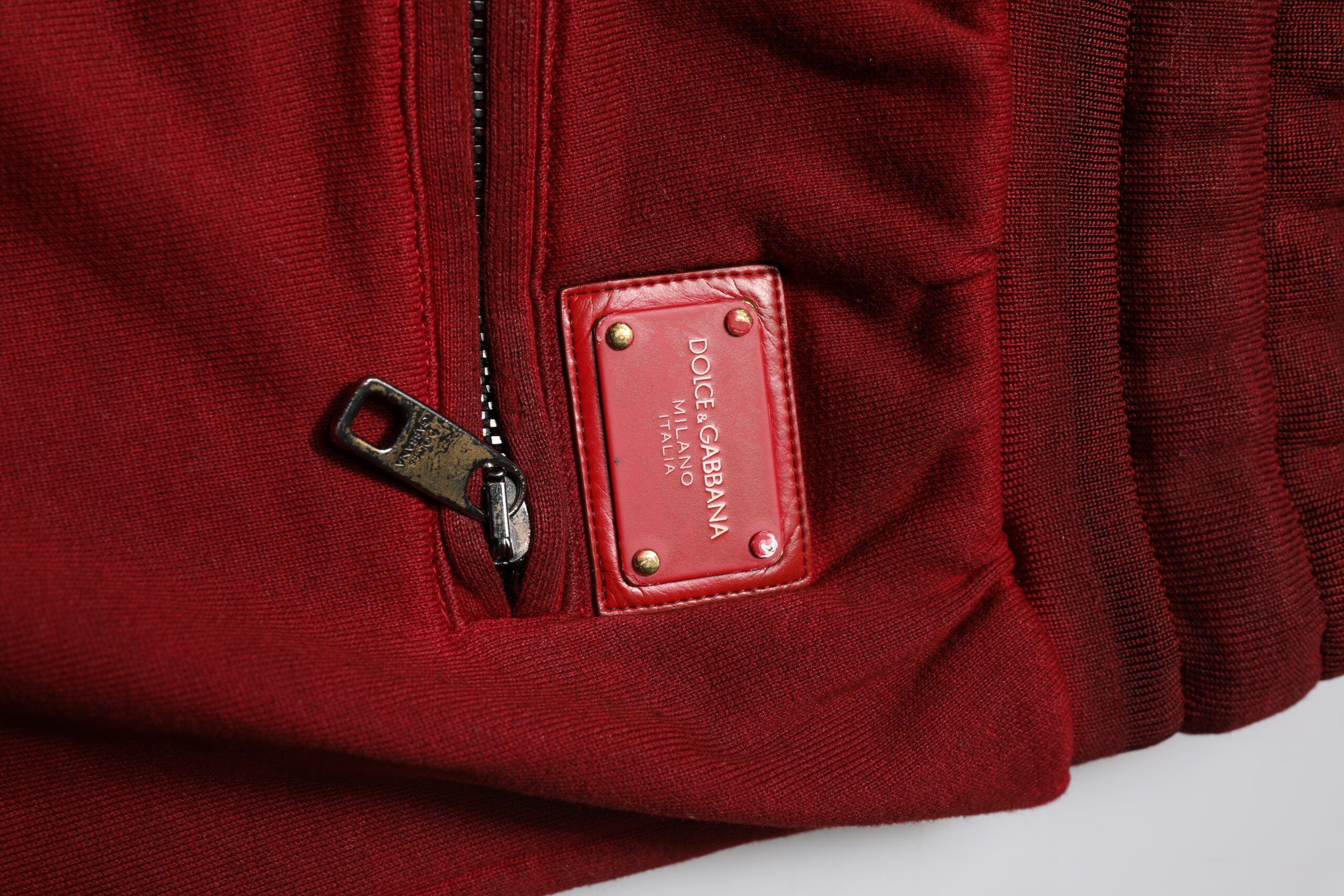 Dolce & Gabbana Maroon Rip Style Bermuda Sweatshorts Shorts-6