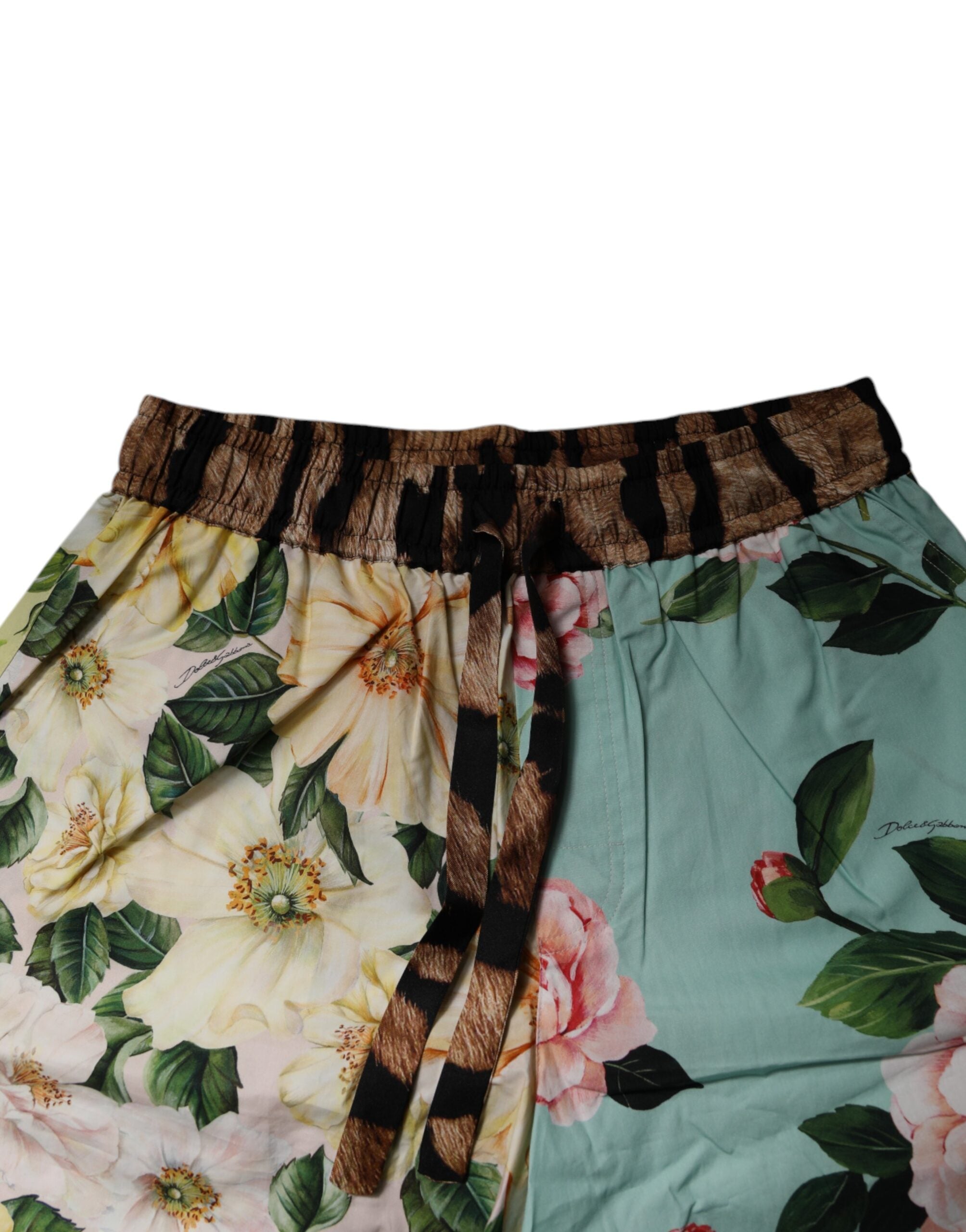 Dolce & Gabbana Mehrfarbige Bermudashorts mit Blumendruck für Männer-5