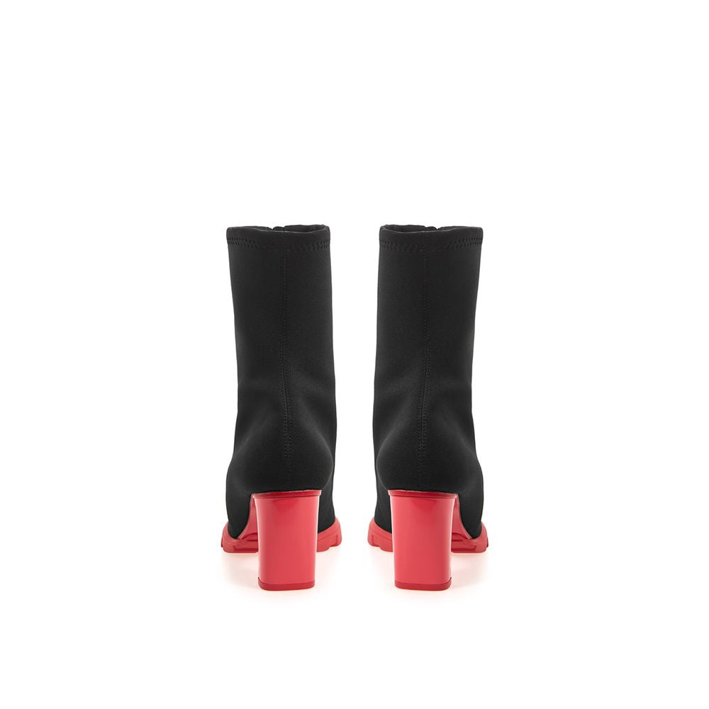 Alexander McQueen Black Neoprene Ankle Boots-4