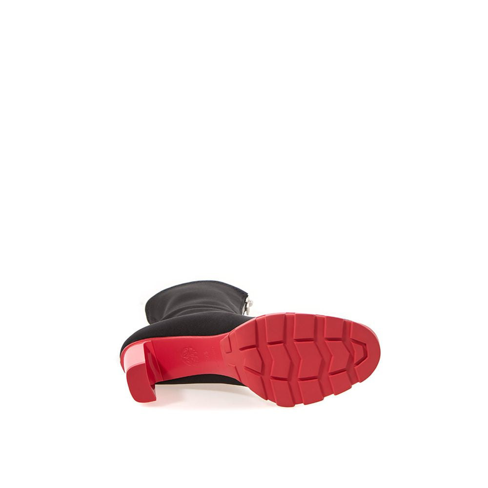 Alexander McQueen Black Neoprene Ankle Boots-5