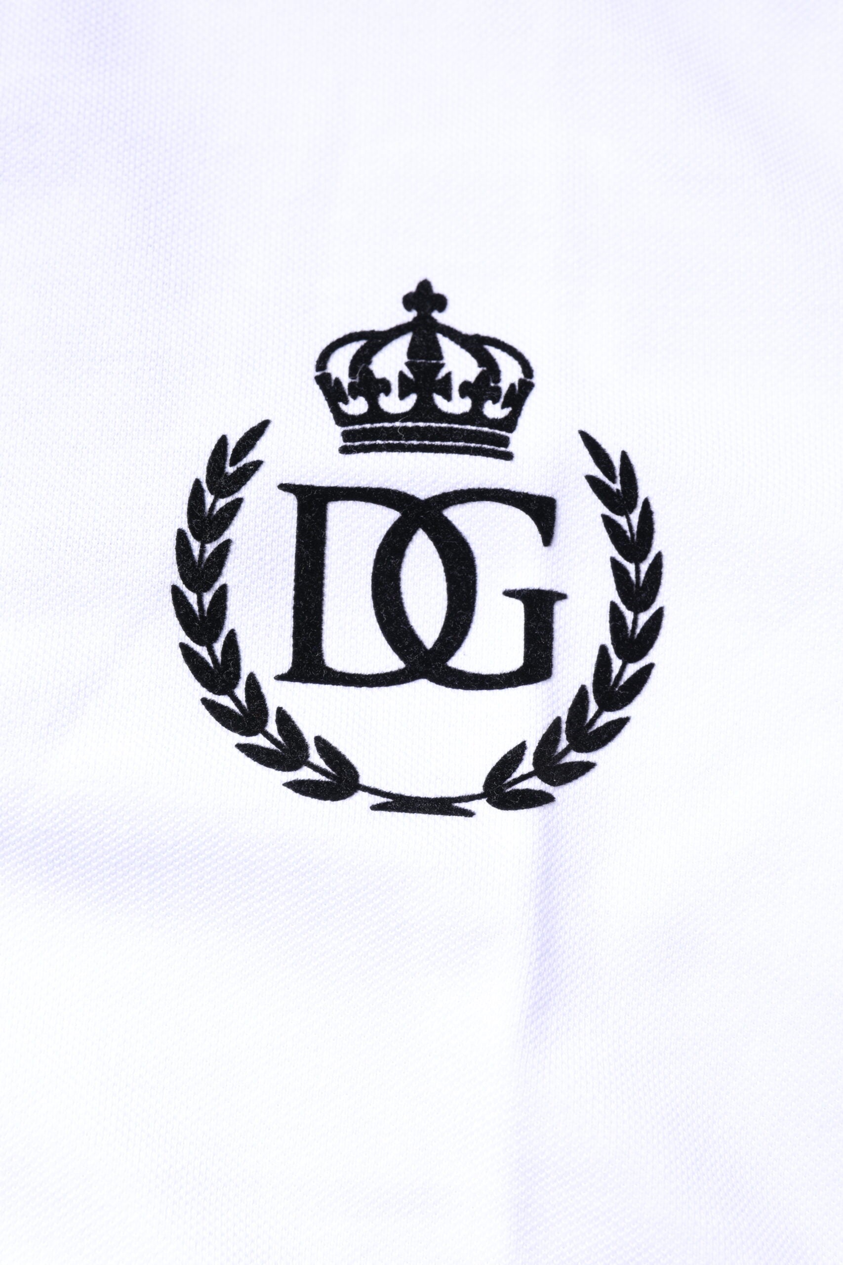 Polo de algodón blanco con cuello de Dolce & Gabbana para hombre-7
