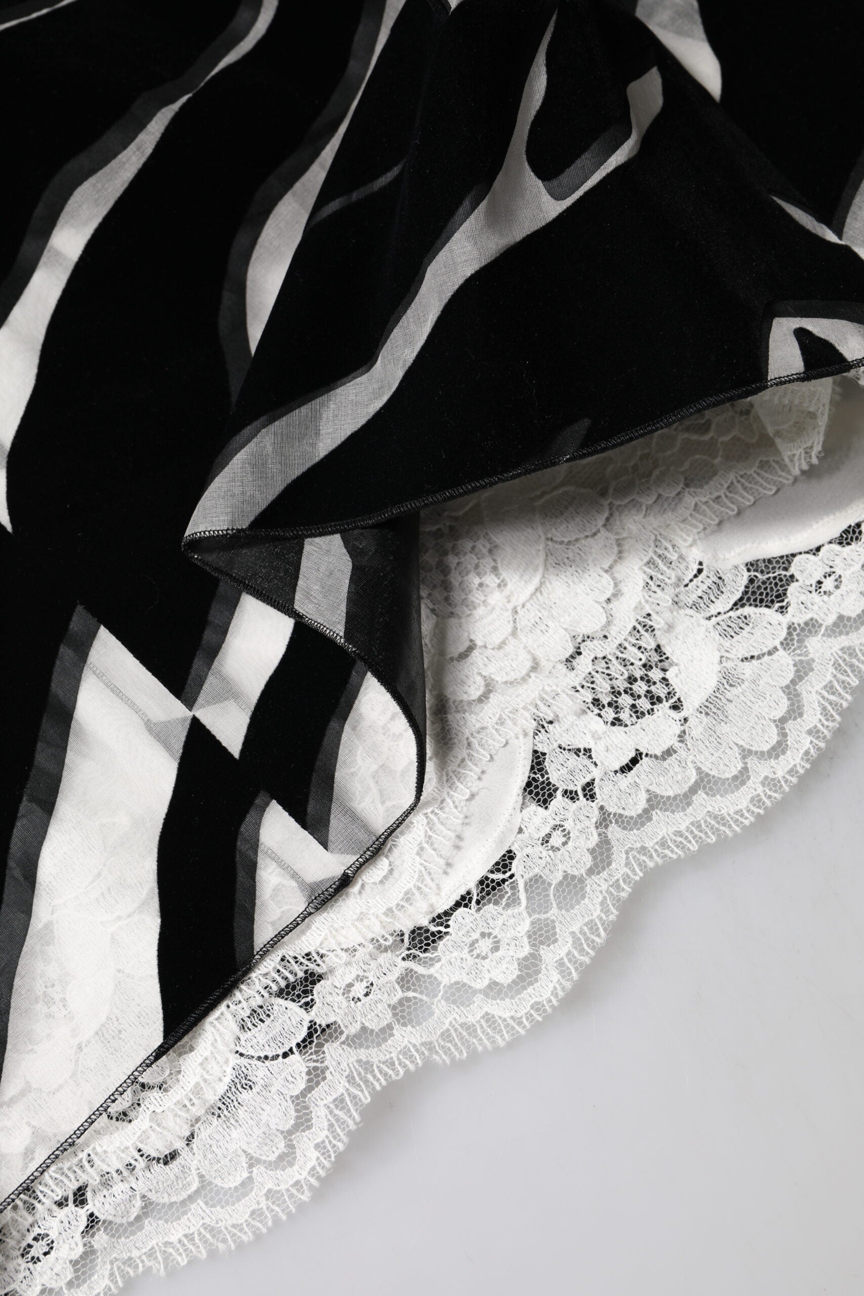 Dolce & Gabbana Black White Zebra A-Line Sheath Dress Mini Dress-8