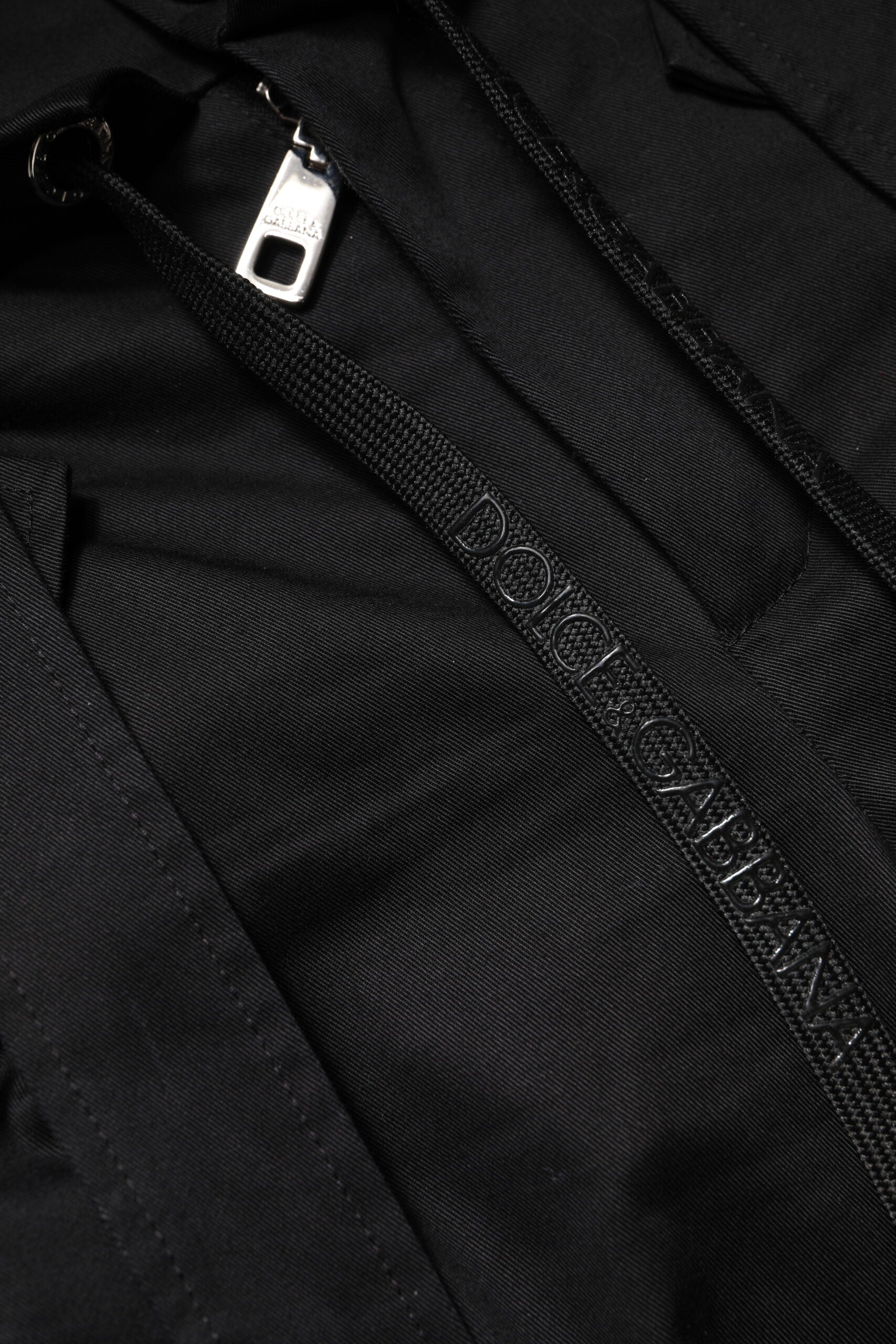 Pantalones cargo de algodón de talle alto negros de Dolce & Gabbana-8