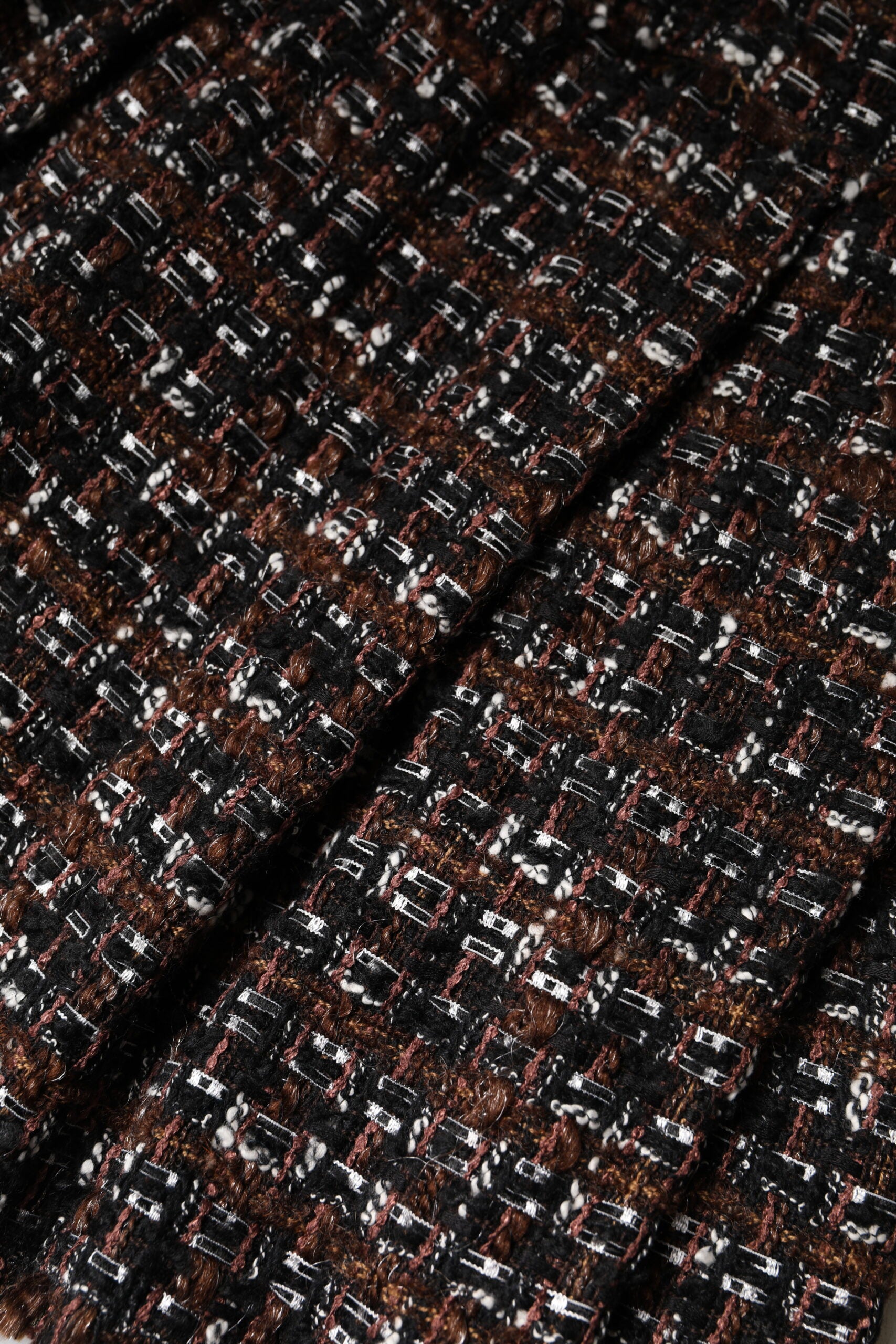 Dolce & Gabbana Multicolored high-waisted mini skirt in tartan and tweed-7