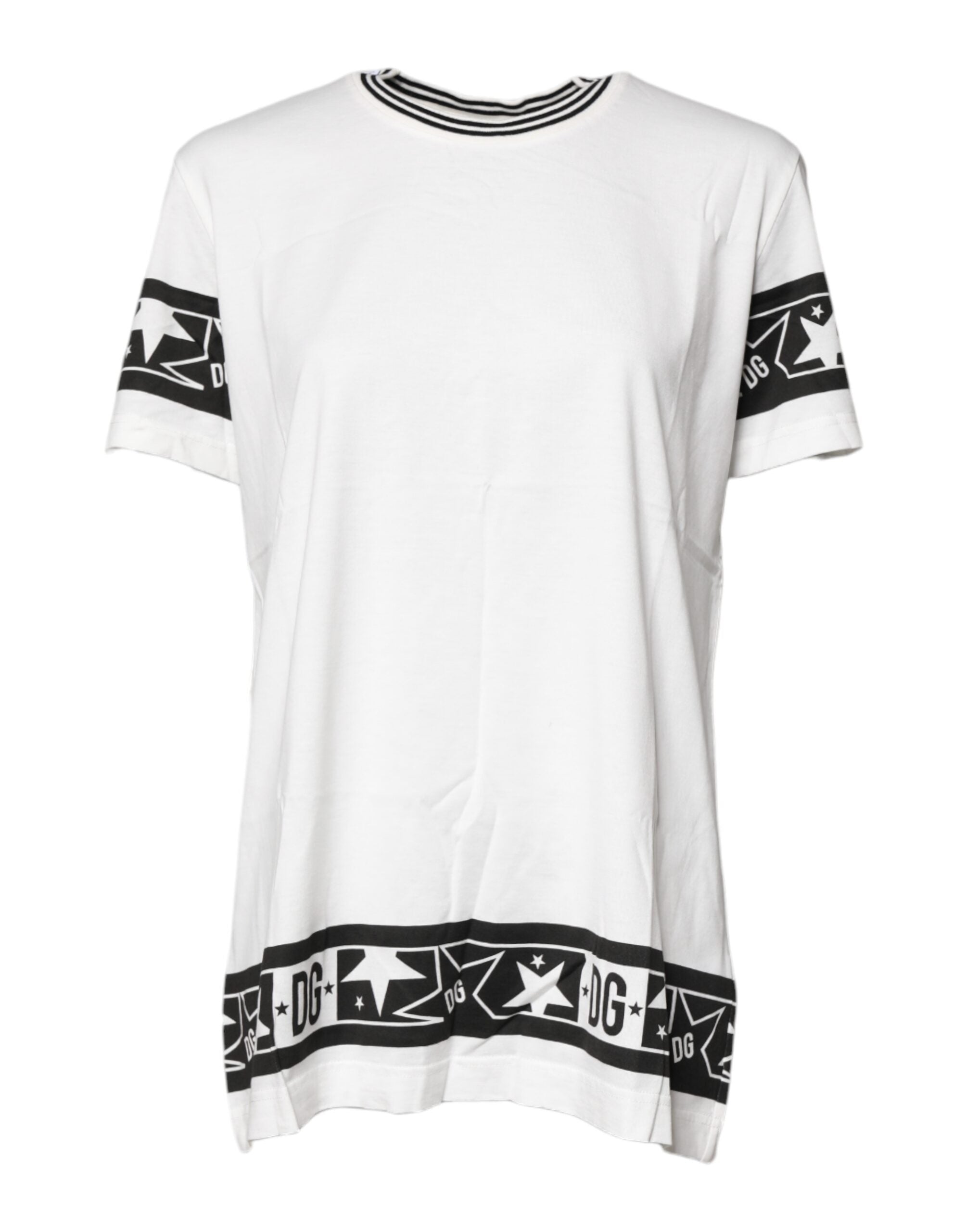 Dolce & Gabbana White #DGMillennials Cotton Round Neck T-Shirt-2