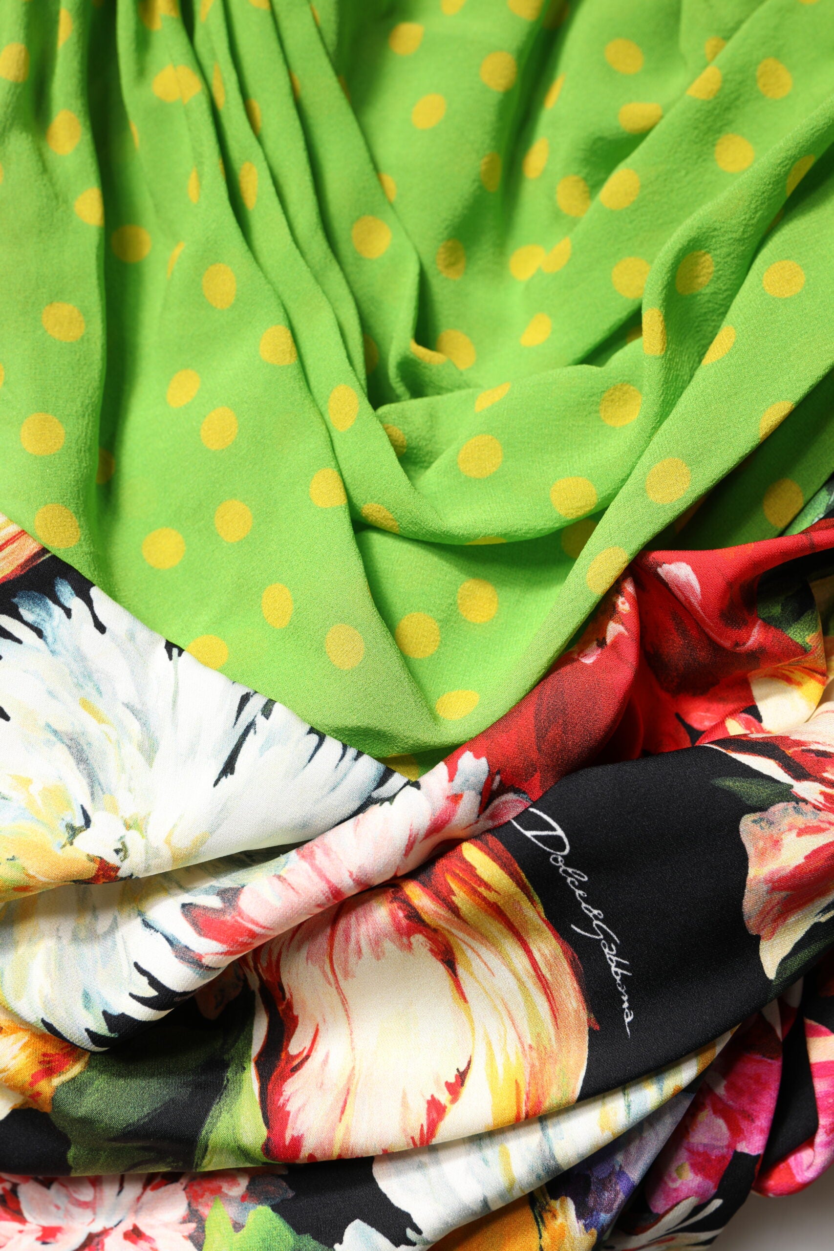 Vestido mini ajustado con patchwork floral multicolor de Dolce & Gabbana-8