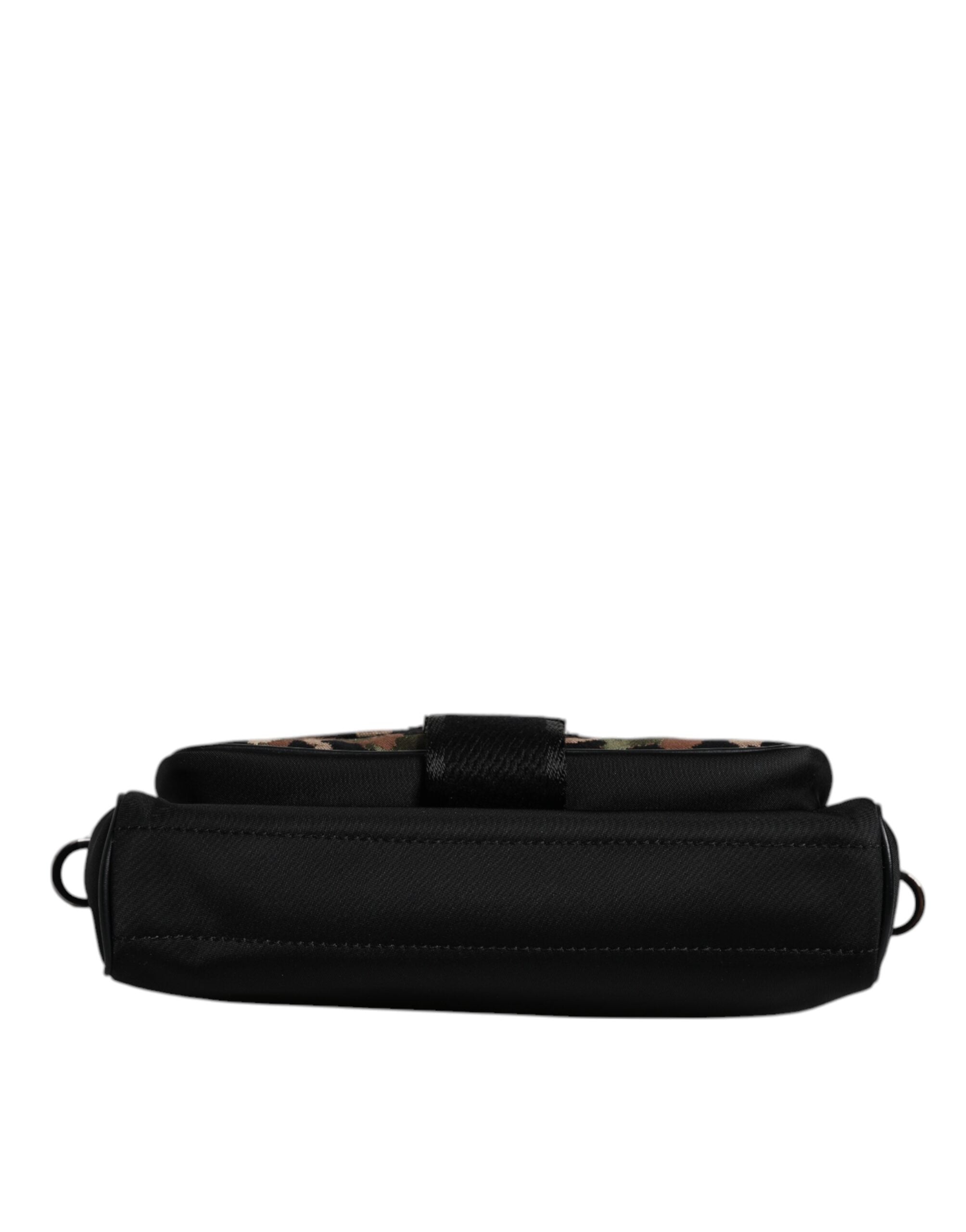 Dolce & Gabbana Multicolor Leopard Jacquard Crossbody Tasche-6