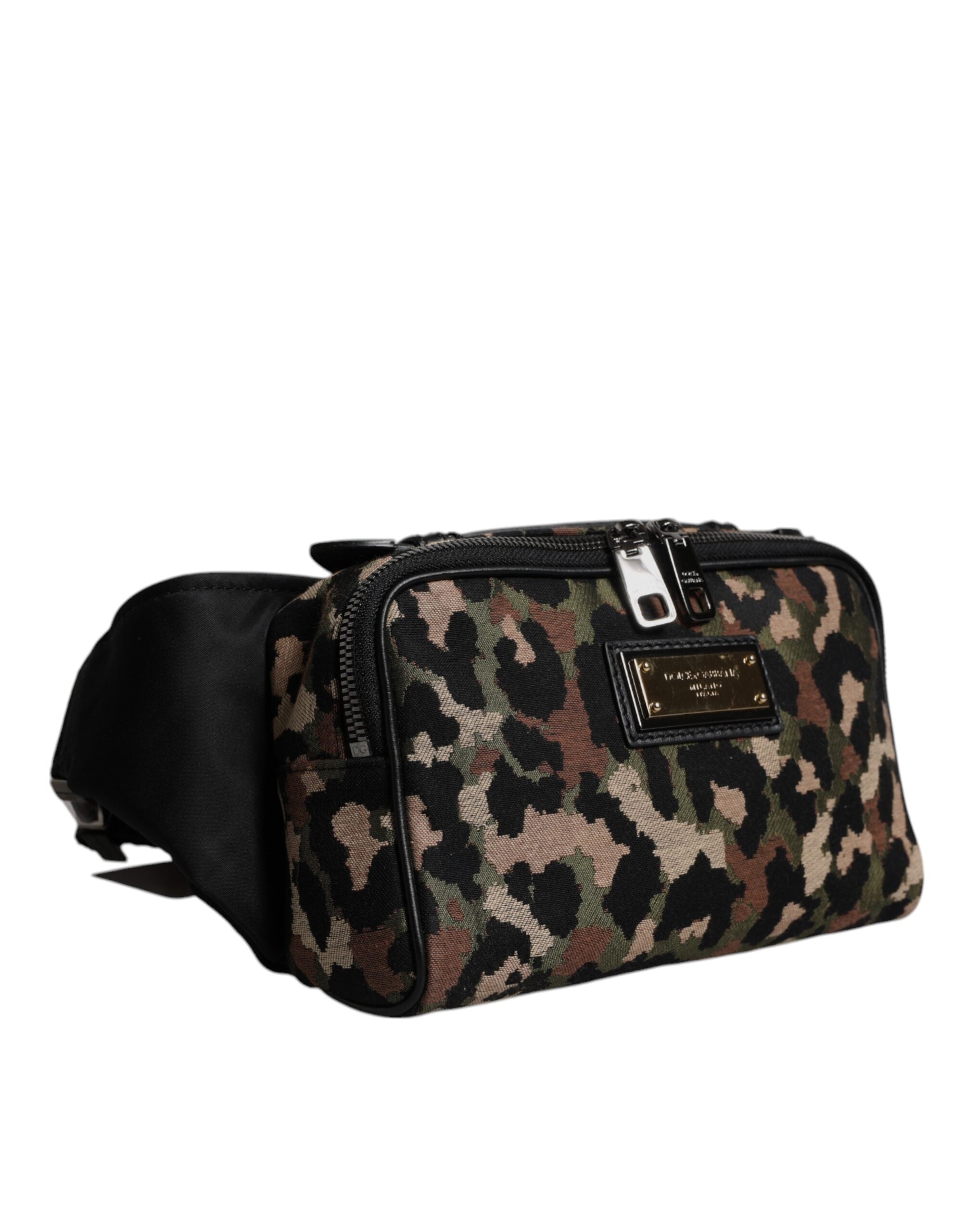 Cinturón con logo DG y leopardo multicolor de Dolce & Gabbana-3