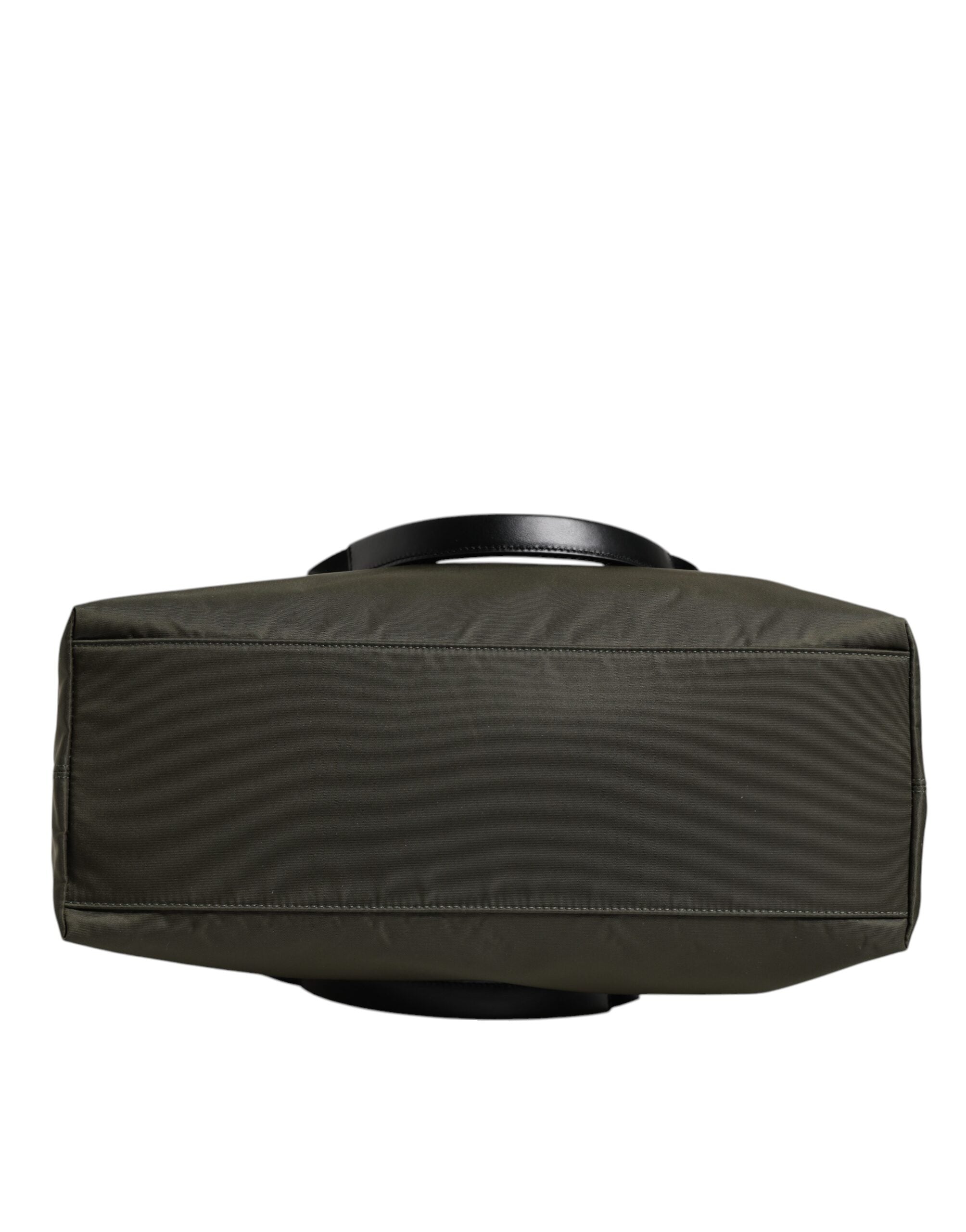 Dolce & Gabbana Militärische grüne Nylon-Schulterriemen-Tragetasche-6
