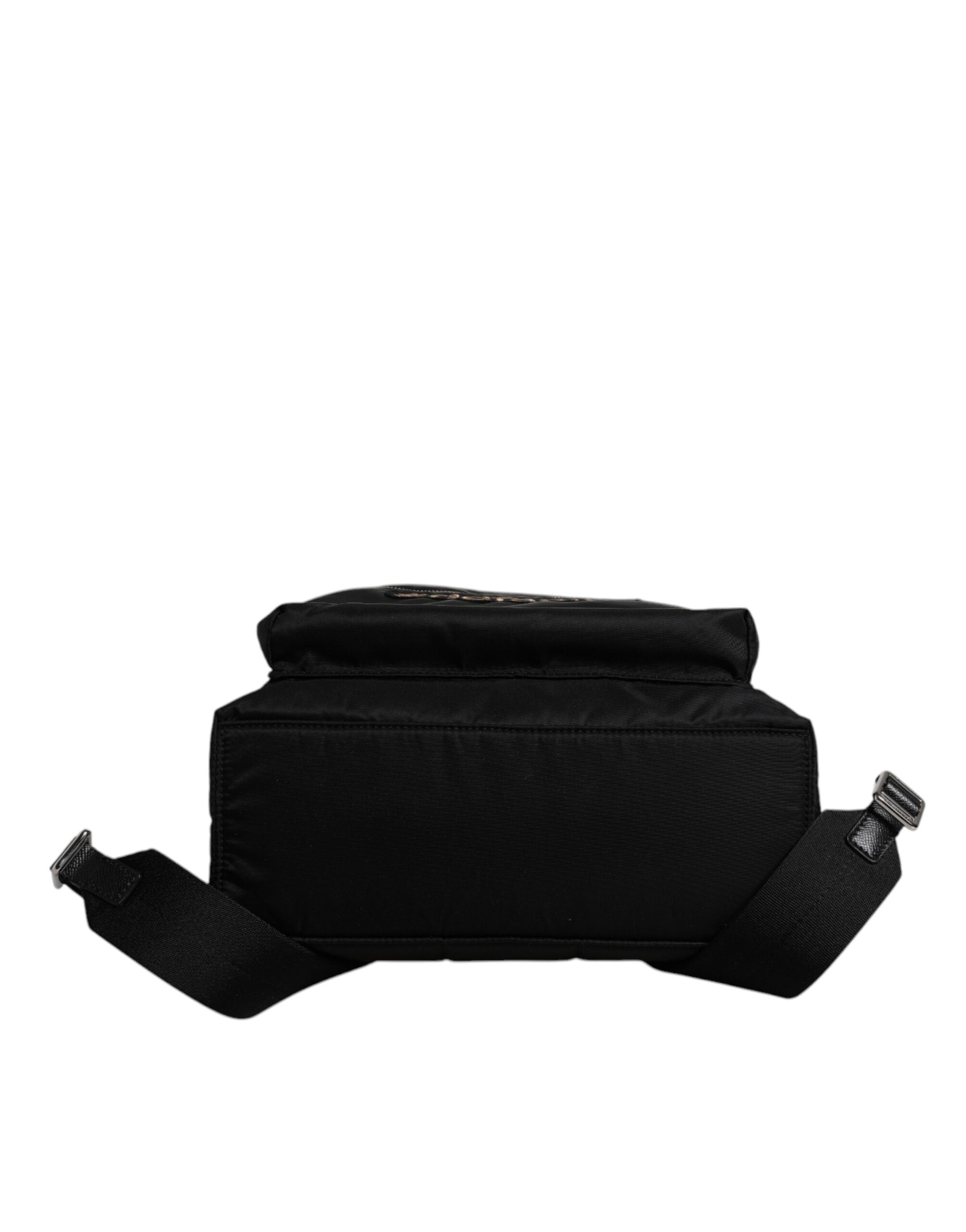 Dolce & Gabbana Black Nylon #DGFAMILY embellishes VULCANO backpack bag-7
