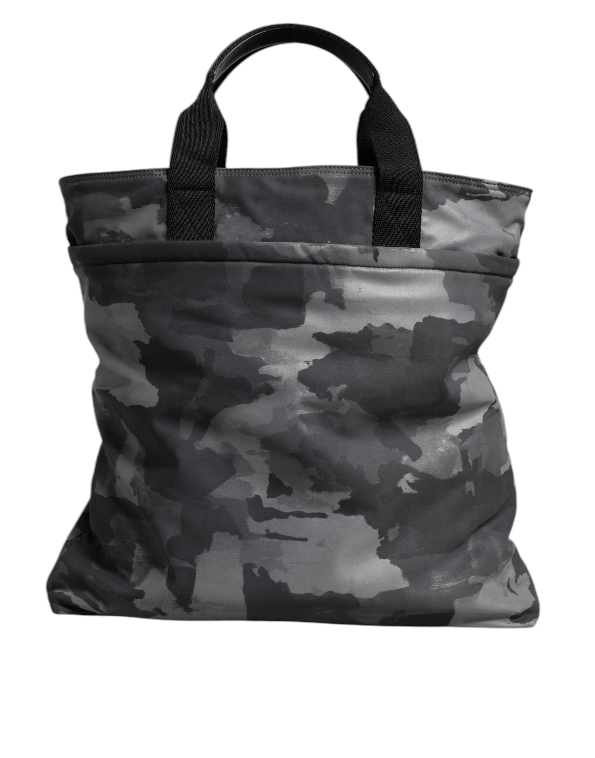 Dolce & Gabbana Black Camouflage Shoulder Strap Logo Plaque Bag-5