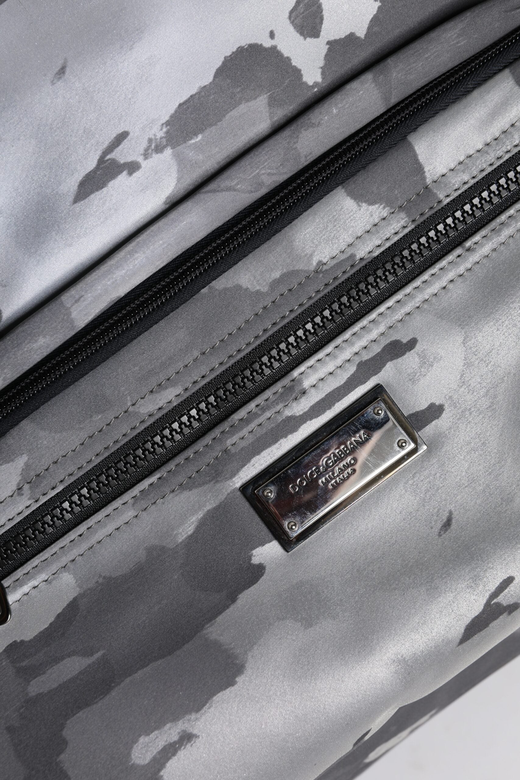 Dolce & Gabbana Black Camouflage Shoulder Strap Logo Plaque Bag-7