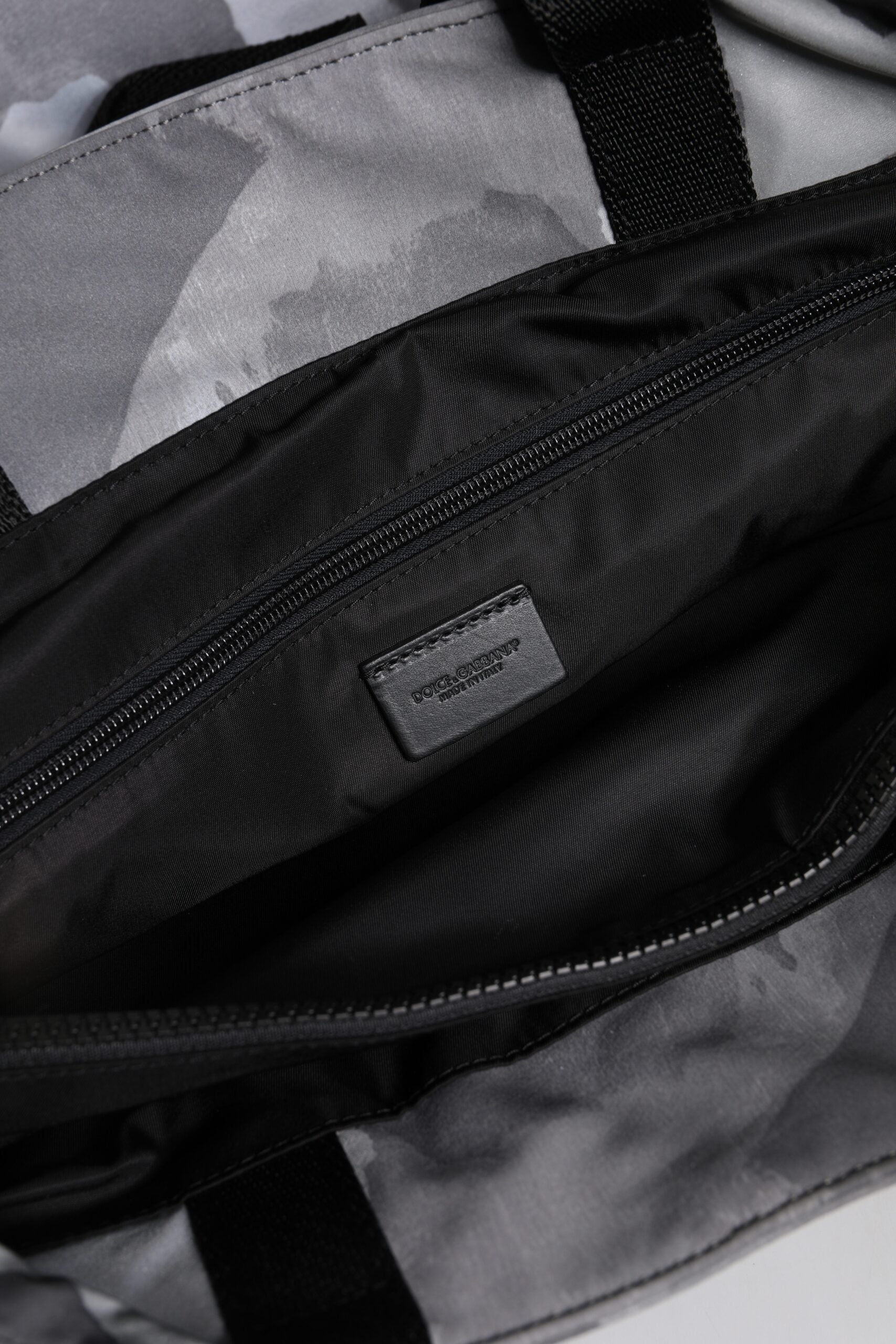 Dolce & Gabbana Black Camouflage Shoulder Strap Logo Plaque Bag-8