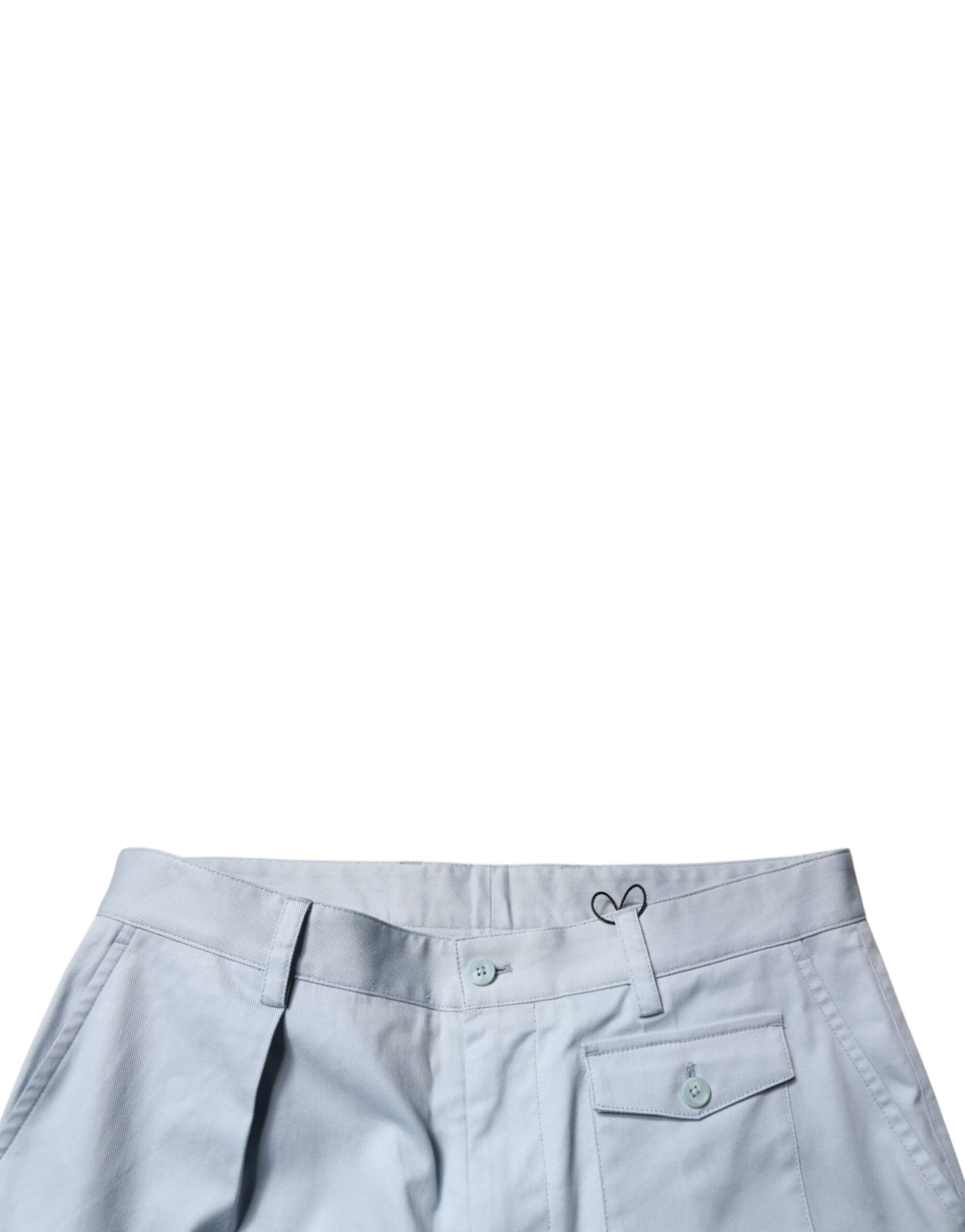Dolce & Gabbana Light Blue Cotton Cargo Tapered Trousers-5