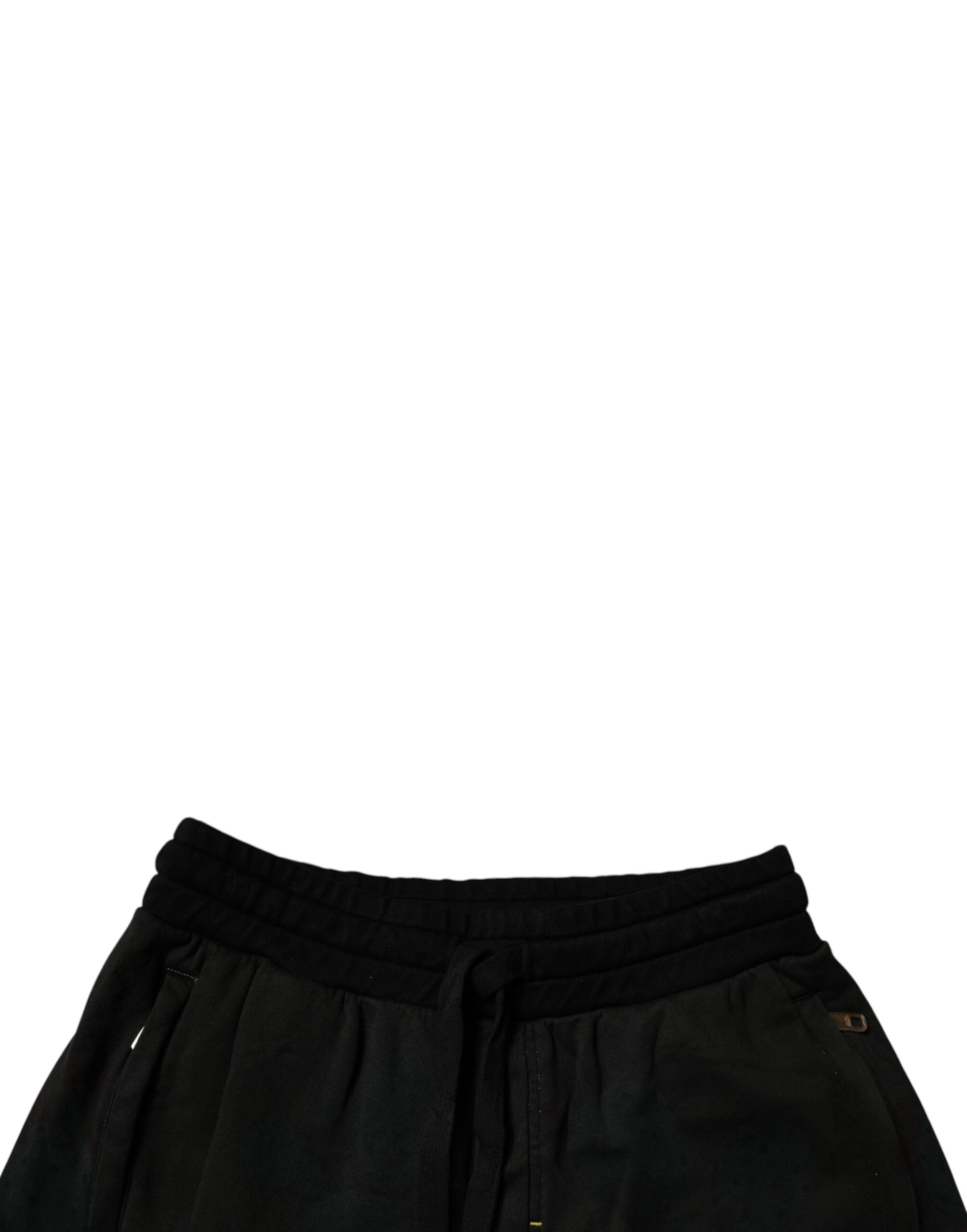 Dolce & Gabbana Black Cotton Sweatshorts Men's Bermuda Shorts-5