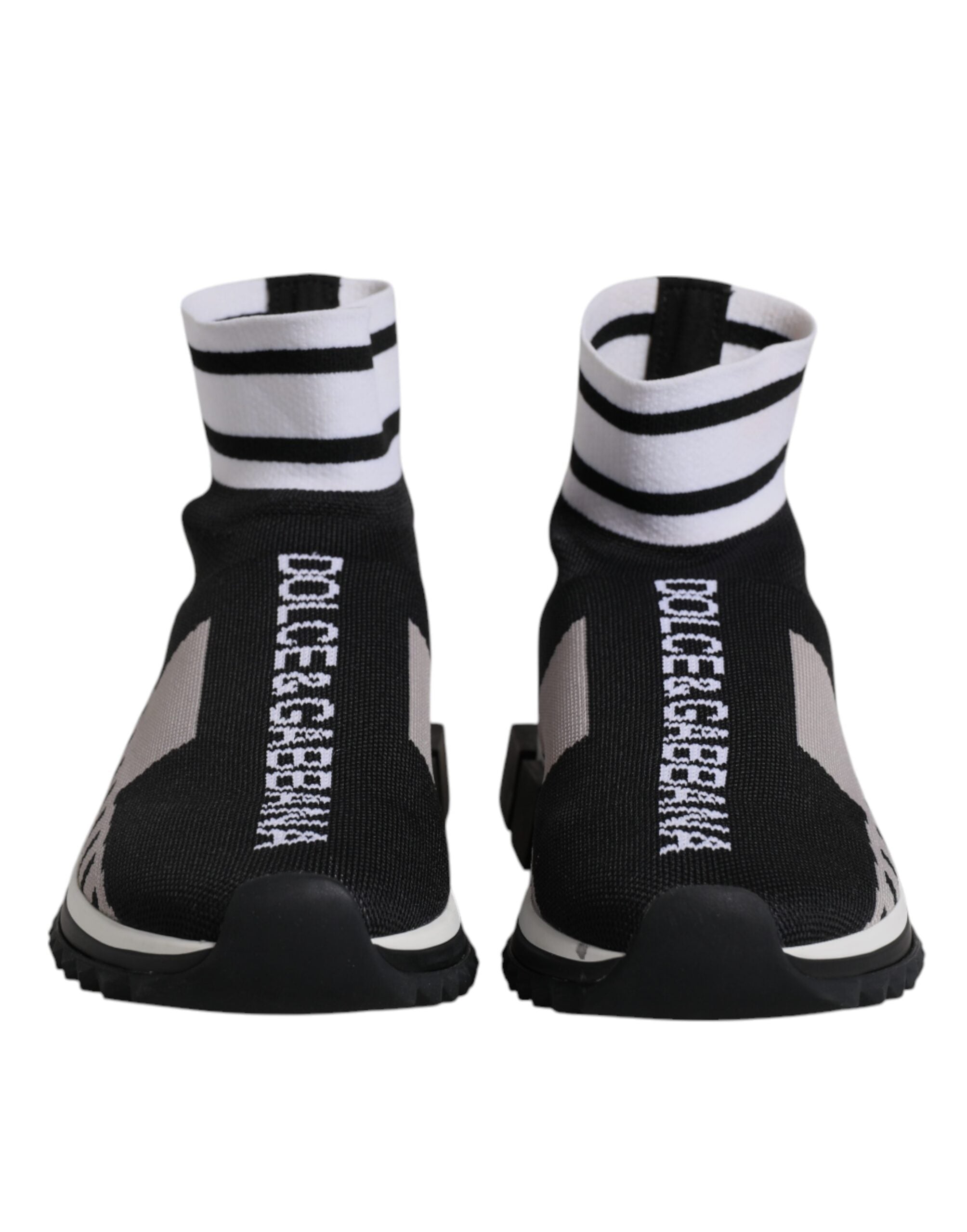 Dolce & Gabbana Schwarz Grau Sorrento Socken Frauen Turnschuhe Schuhe-2