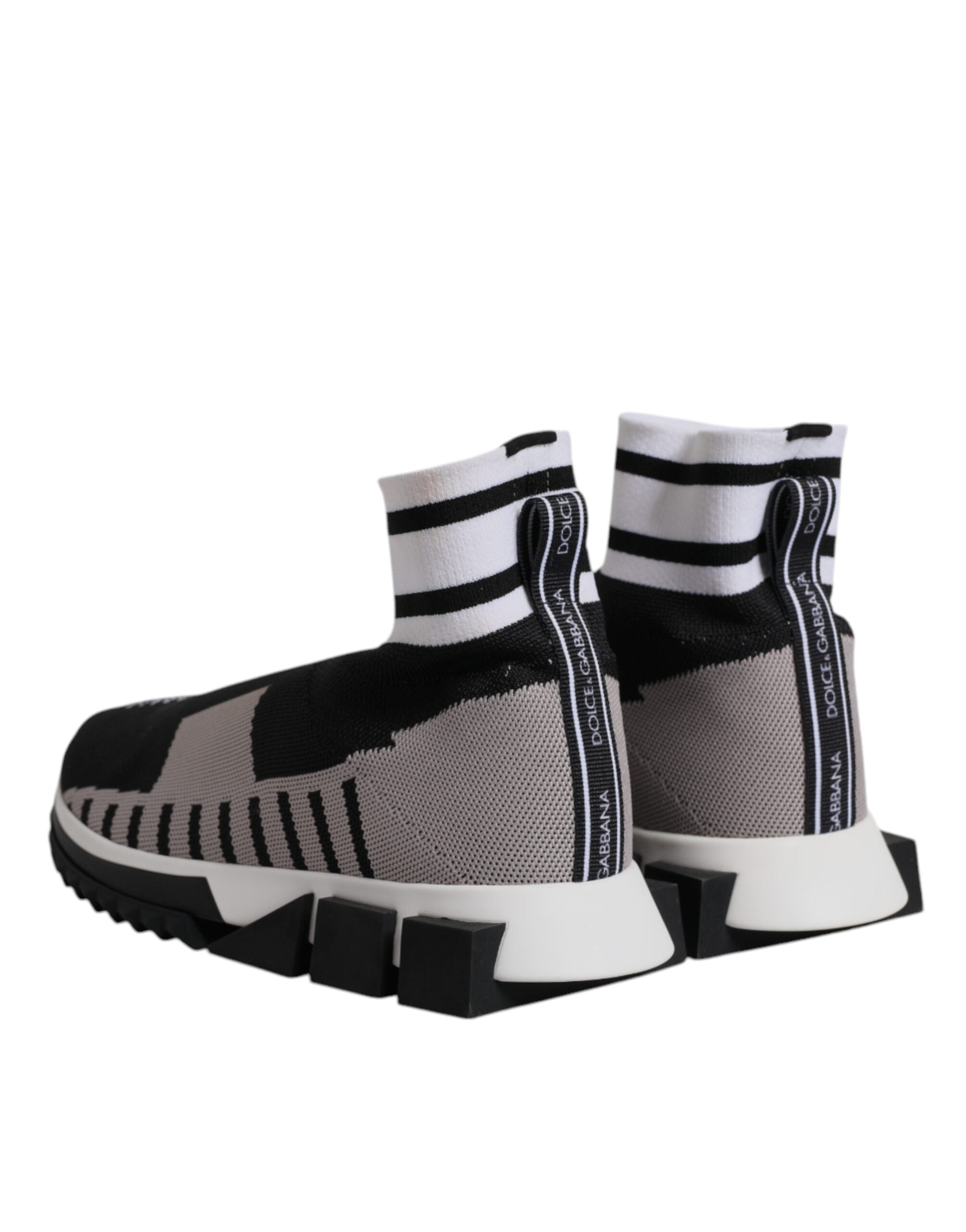 Dolce & Gabbana Schwarz Grau Sorrento Socken Frauen Turnschuhe Schuhe-5