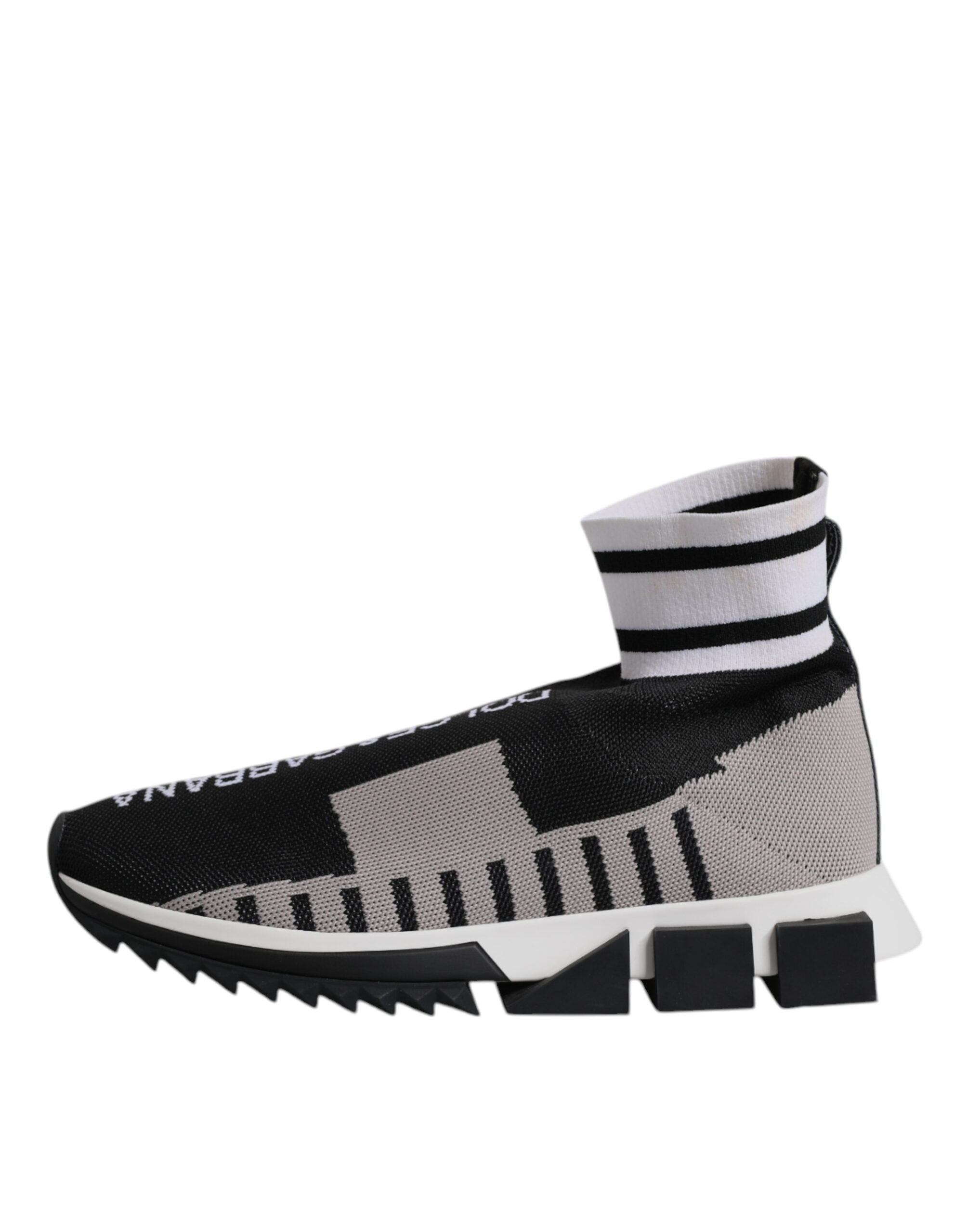 Dolce & Gabbana Schwarz Grau Sorrento Socken Frauen Turnschuhe Schuhe-6