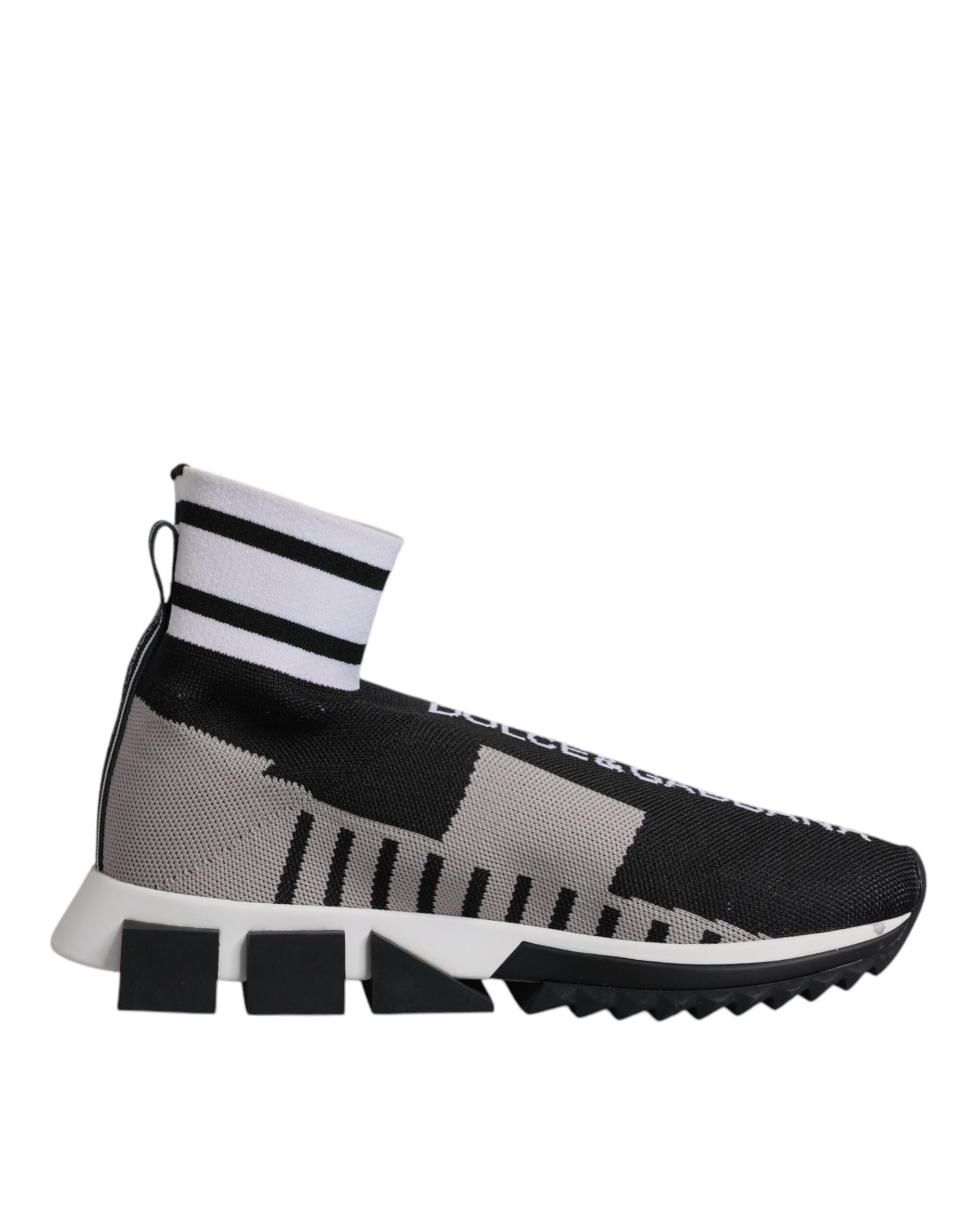 Dolce & Gabbana Schwarz Grau Sorrento Socken Frauen Turnschuhe Schuhe-7