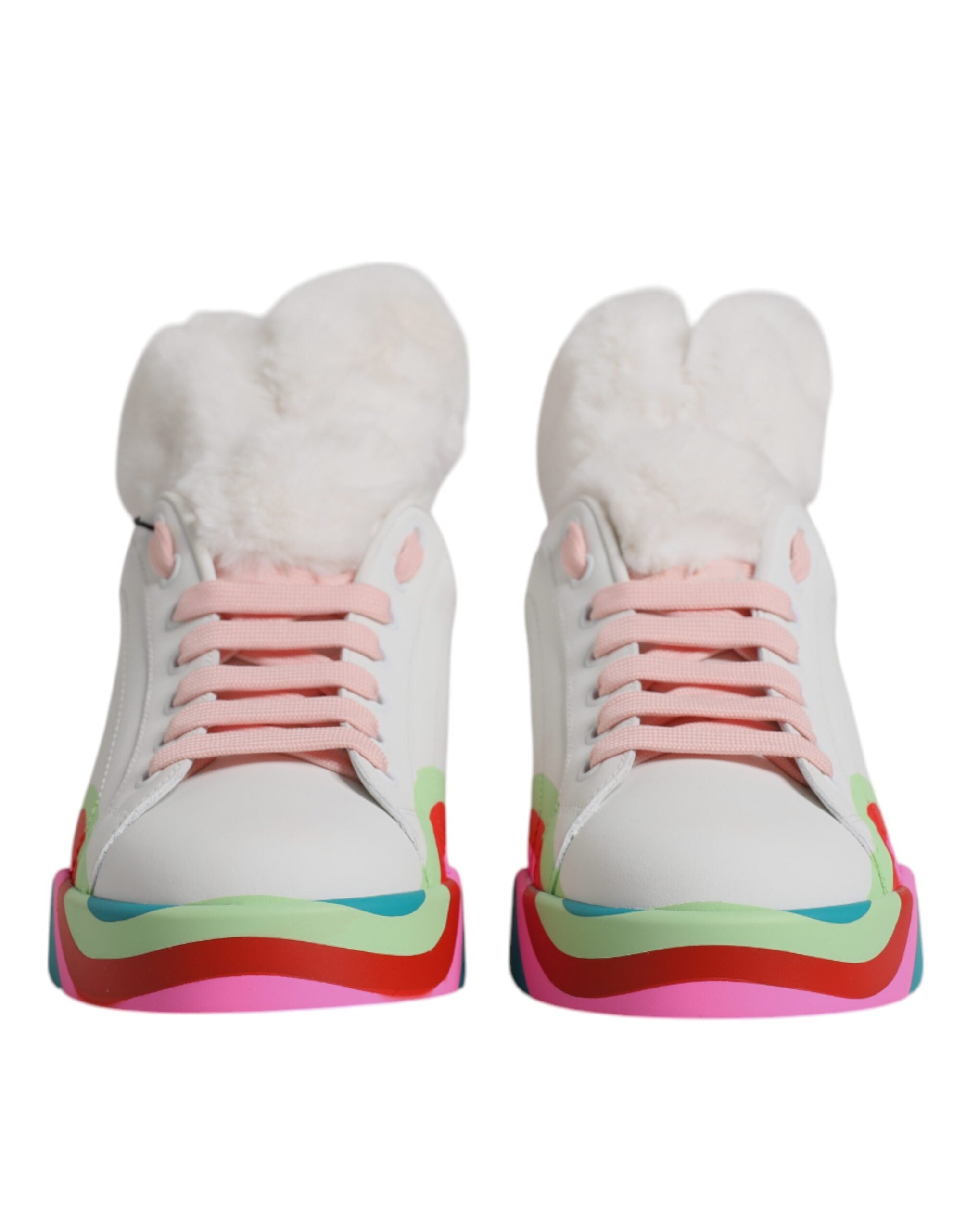 Dolce & Gabbana Multicolor Low Top Trainer Sneakers Shoes-2