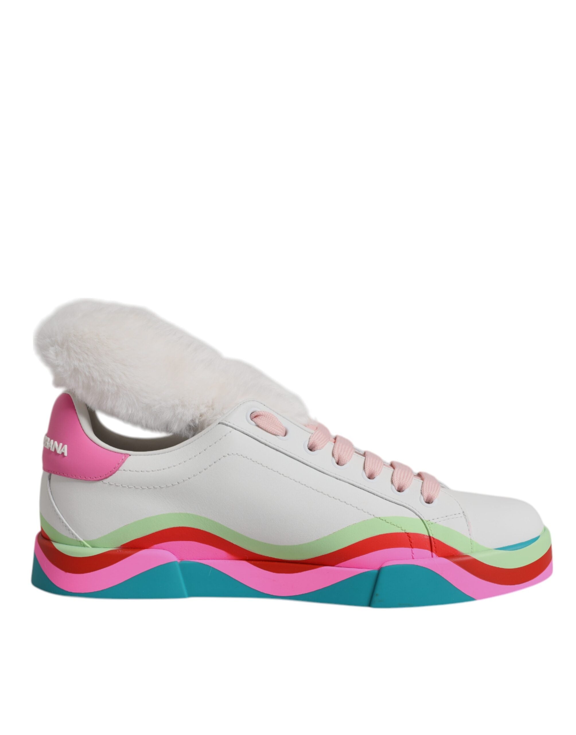 Dolce & Gabbana Multicolor Low Top Trainer Sneakers Shoes-1