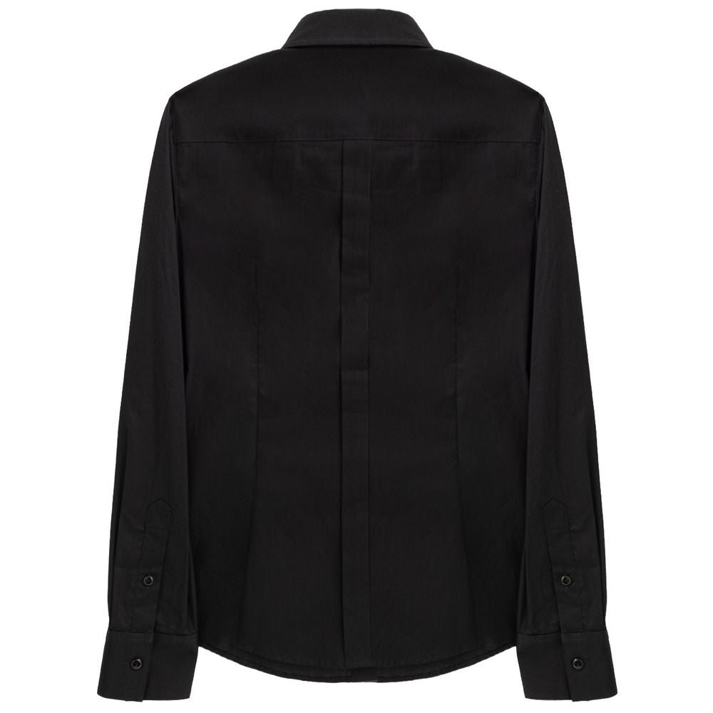 Dolce & Gabbana Black Cotton Dress Shirt-3