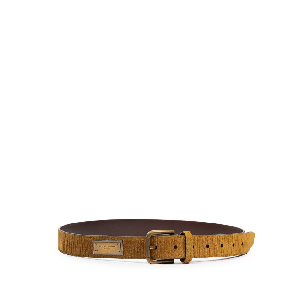 Dolce & Gabbana Brauner Ledergürtel-1